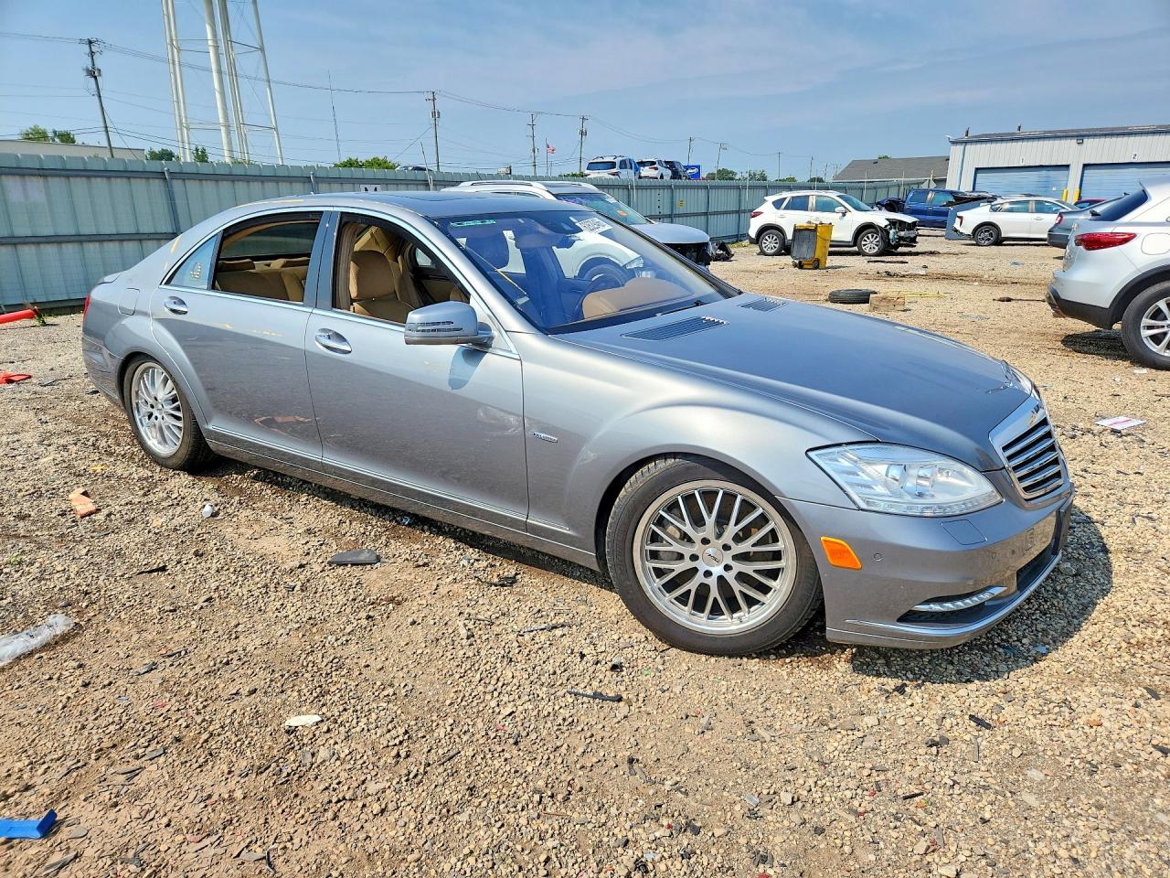 2012 Mercedes-benz S 550 4matic Gray vin: WDDNG9EB4CA453140