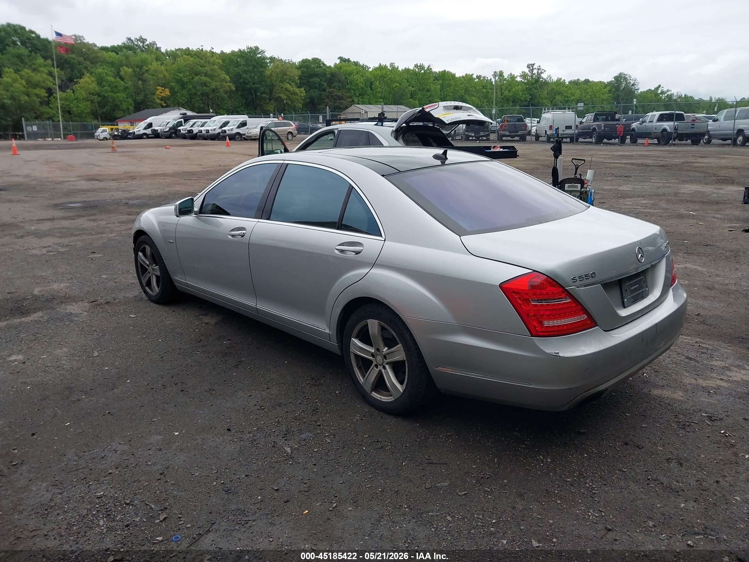 2012 Mercedes-benz S 550 4matic Silver vin: WDDNG9EB4CA470830