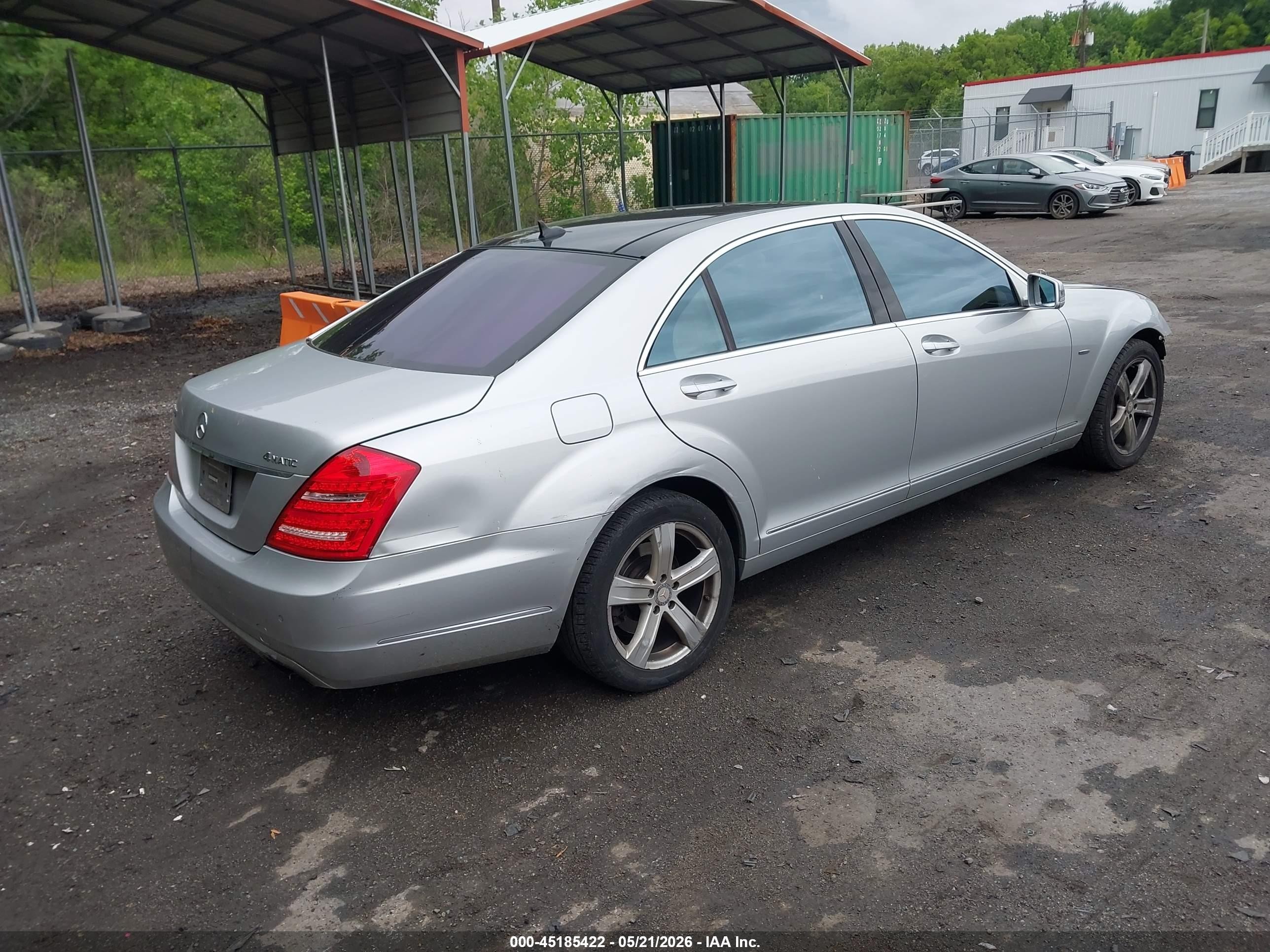 2012 Mercedes-benz S 550 4matic Silver vin: WDDNG9EB4CA470830