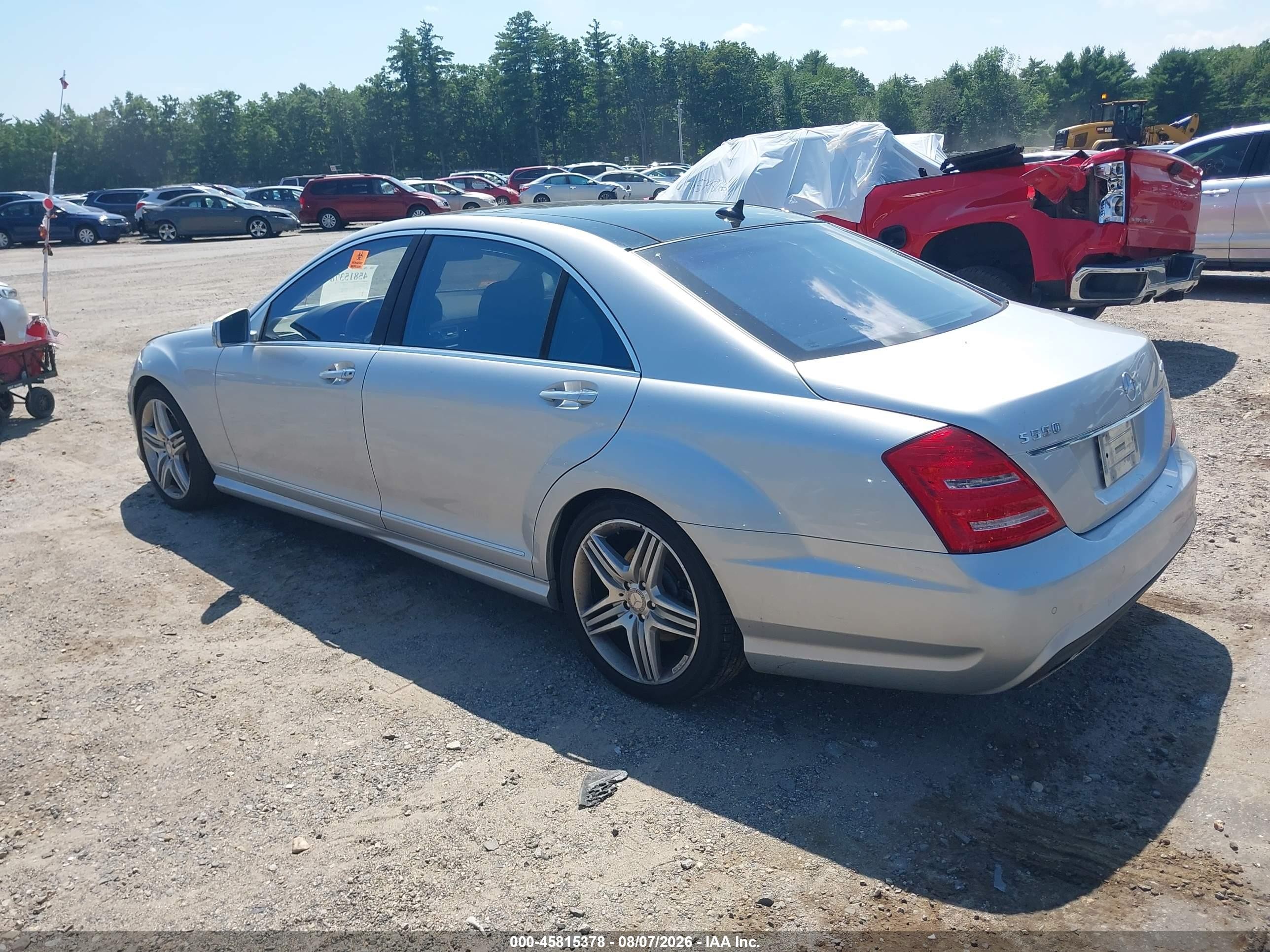 2012 Mercedes-benz S 550 4matic Silver vin: WDDNG9EB5CA457794