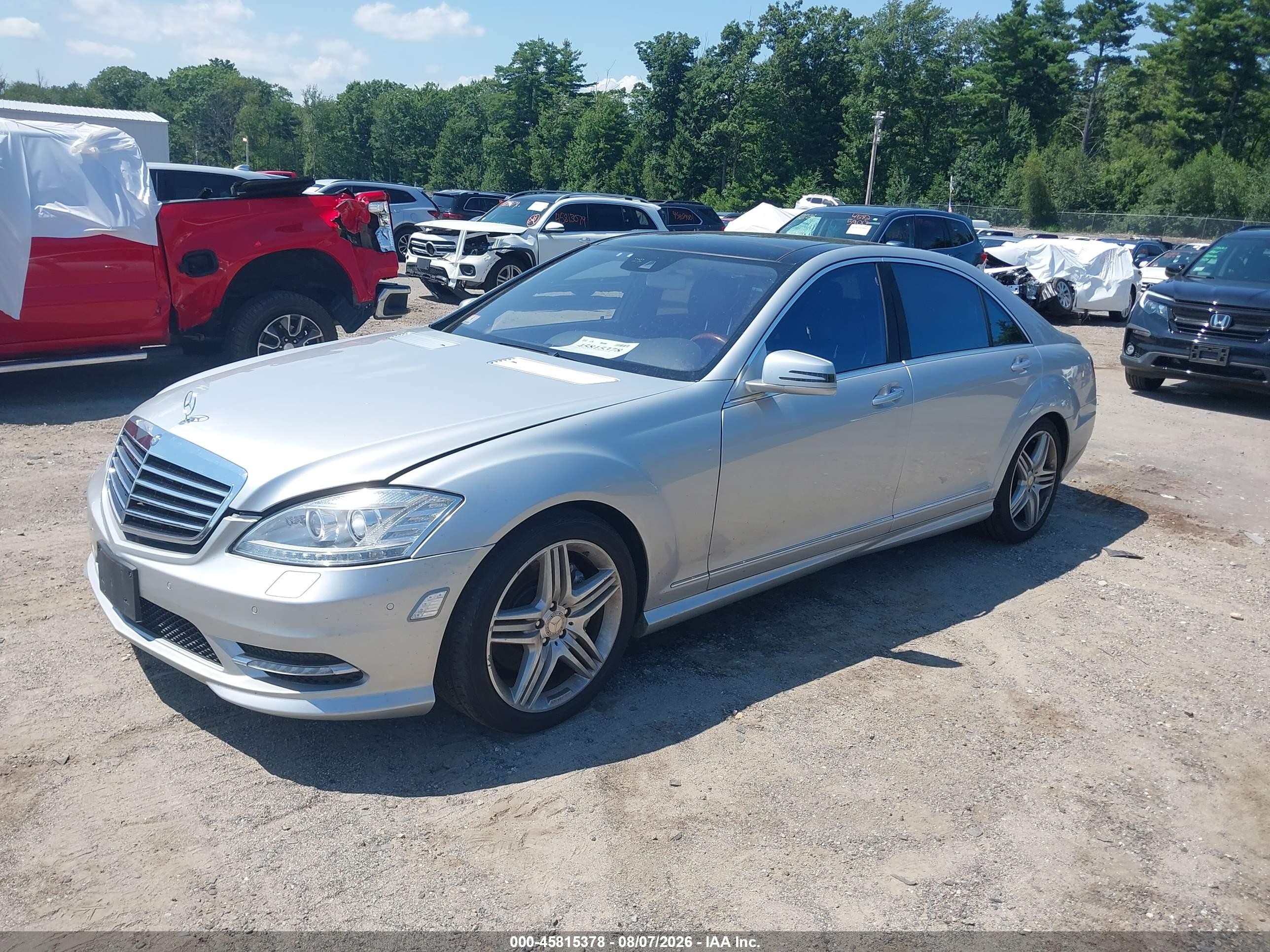2012 Mercedes-benz S 550 4matic Silver vin: WDDNG9EB5CA457794