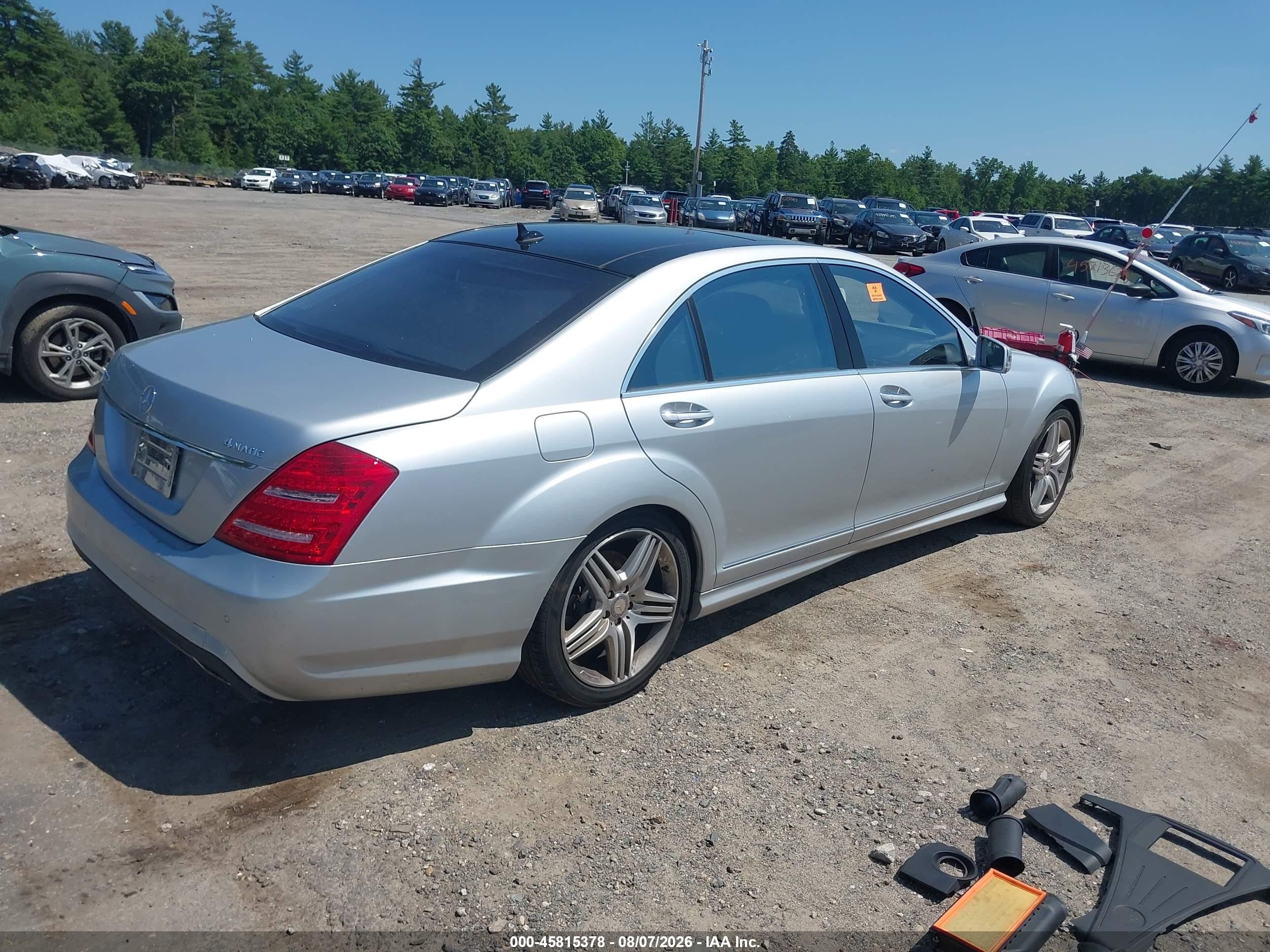 2012 Mercedes-benz S 550 4matic Silver vin: WDDNG9EB5CA457794
