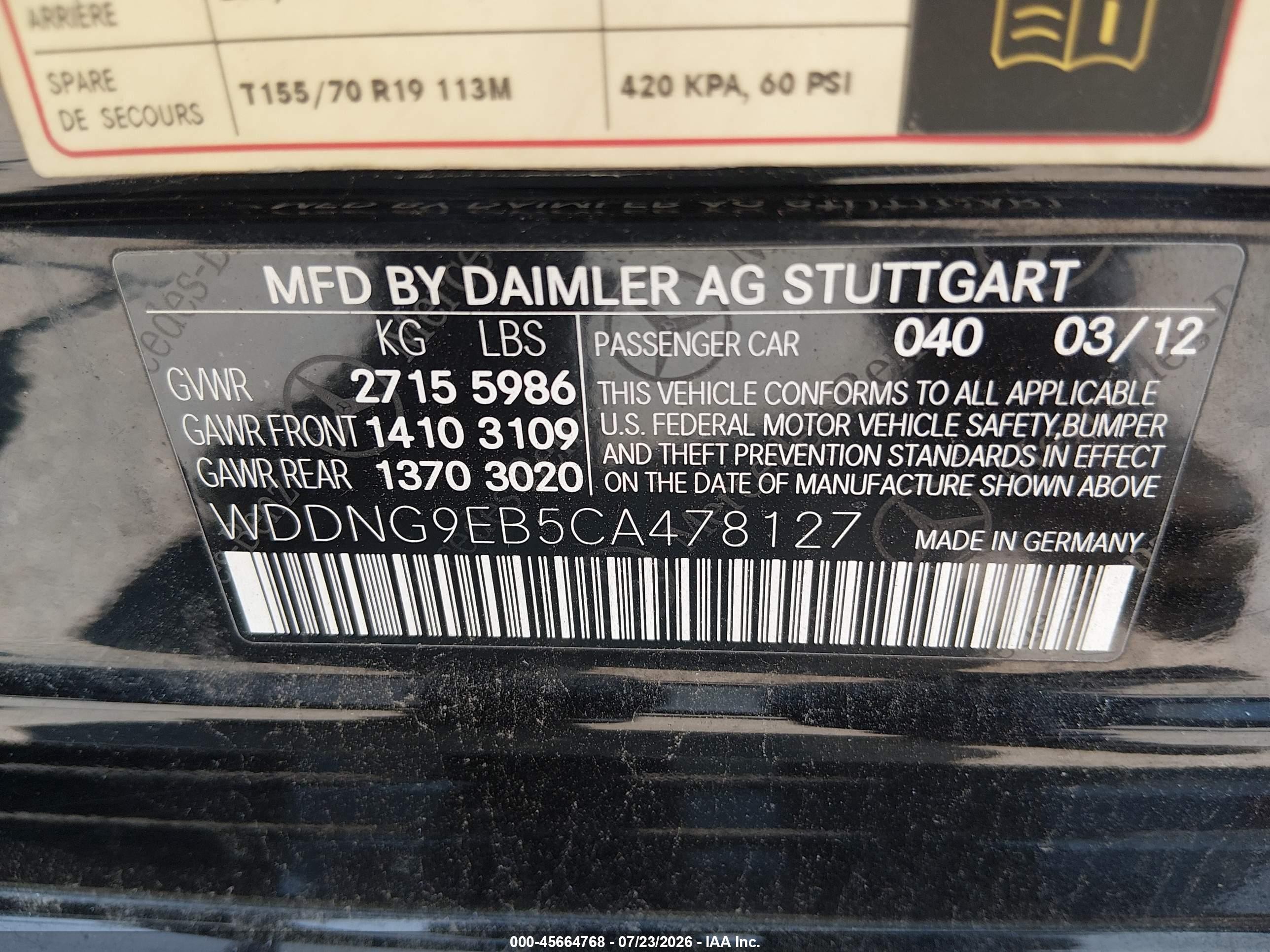2012 Mercedes-benz S 550 4matic Black vin: WDDNG9EB5CA478127