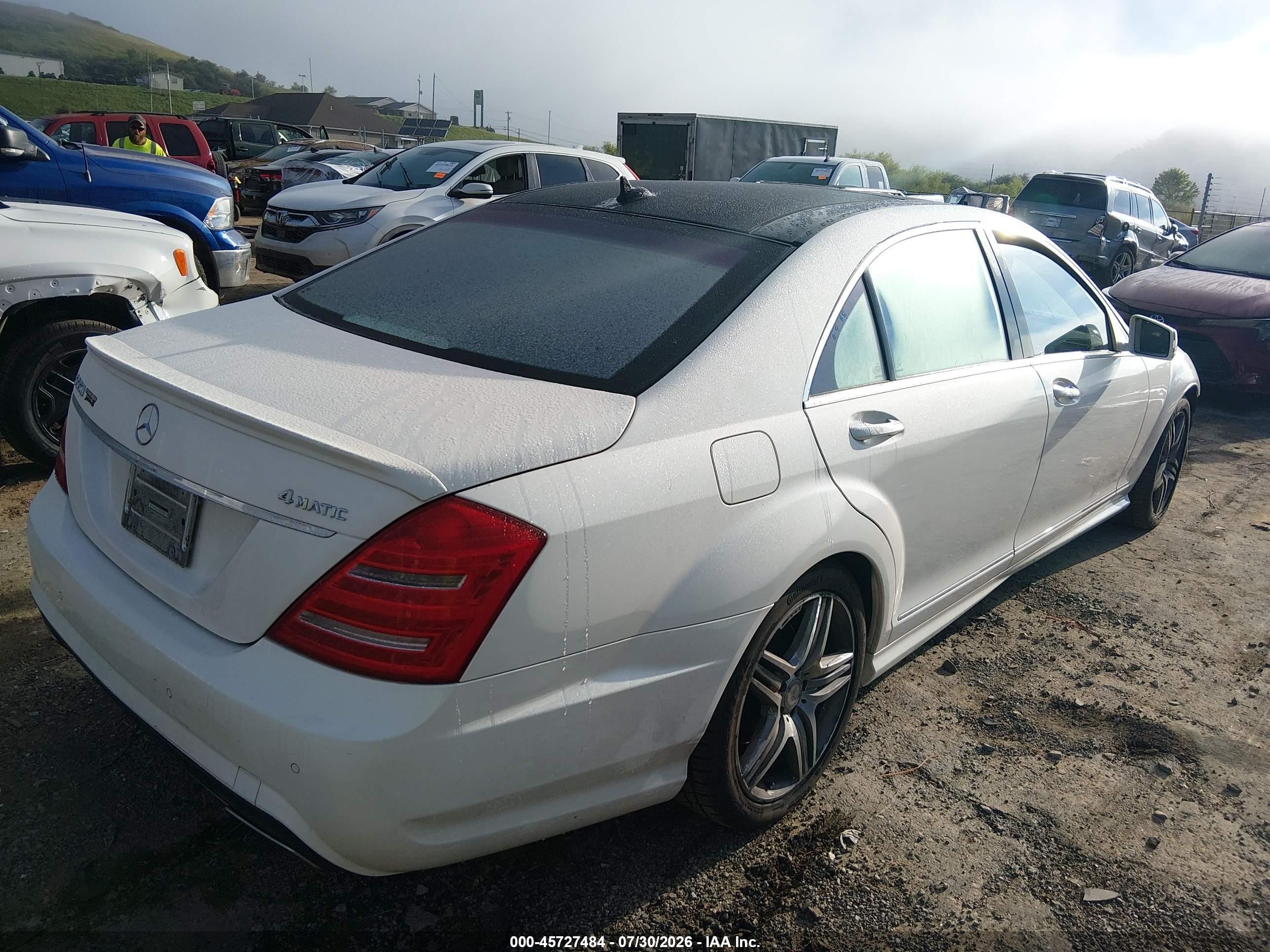 2013 Mercedes-benz S 550 4matic White vin: WDDNG9EB5DA507353