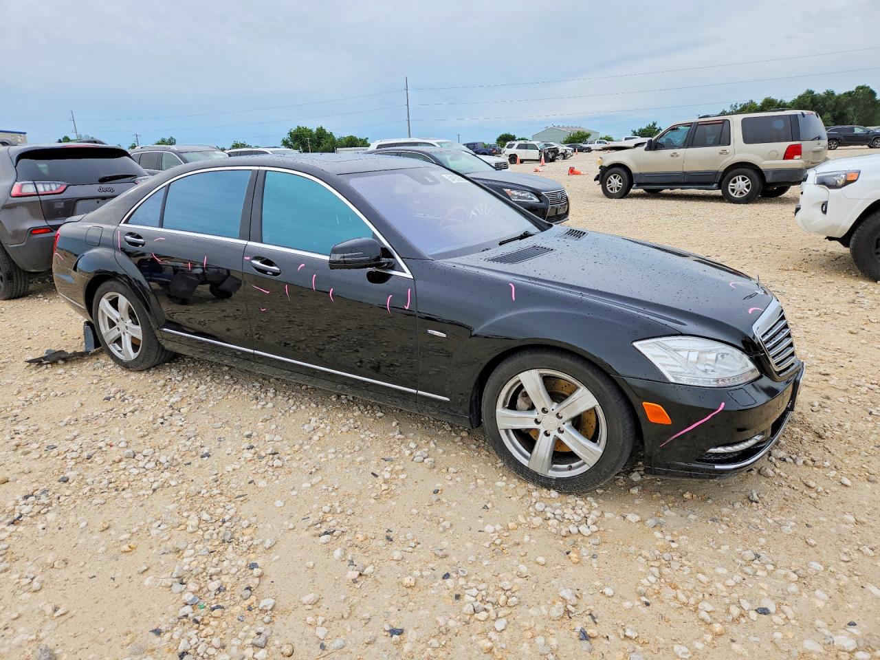 2012 Mercedes-benz S 550 4matic Black vin: WDDNG9EB6CA435447
