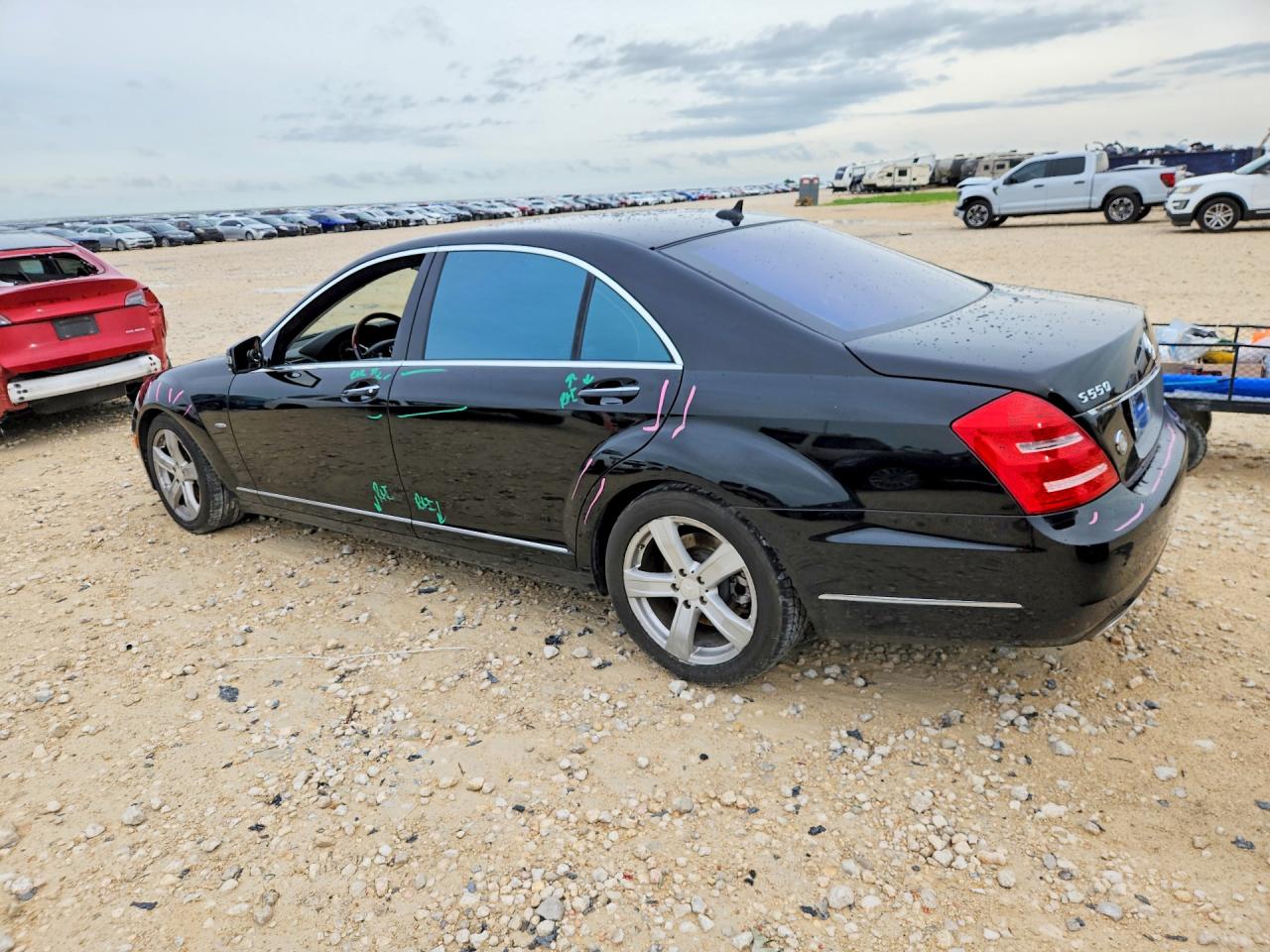 2012 Mercedes-benz S 550 4matic Black vin: WDDNG9EB6CA435447