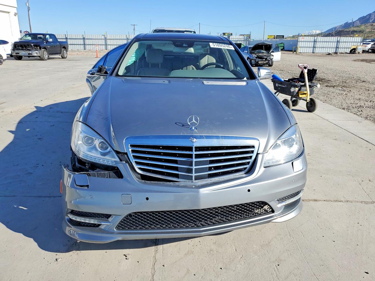 2013 Mercedes-benz S 550 4matic Silver vin: WDDNG9EB6DA527742
