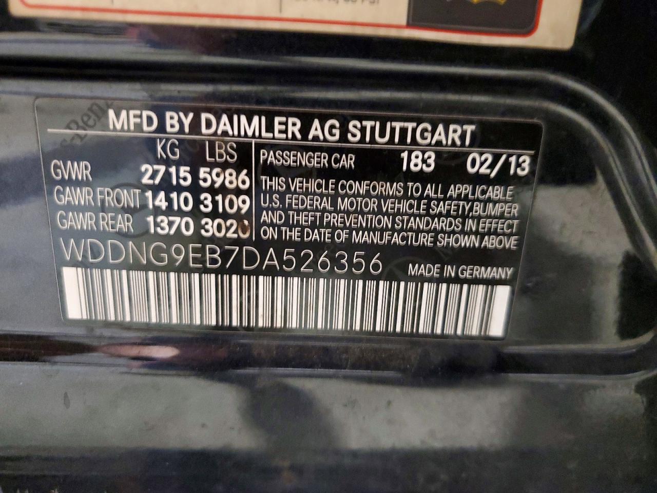 2013 Mercedes-benz S 550 4matic Black vin: WDDNG9EB7DA526356