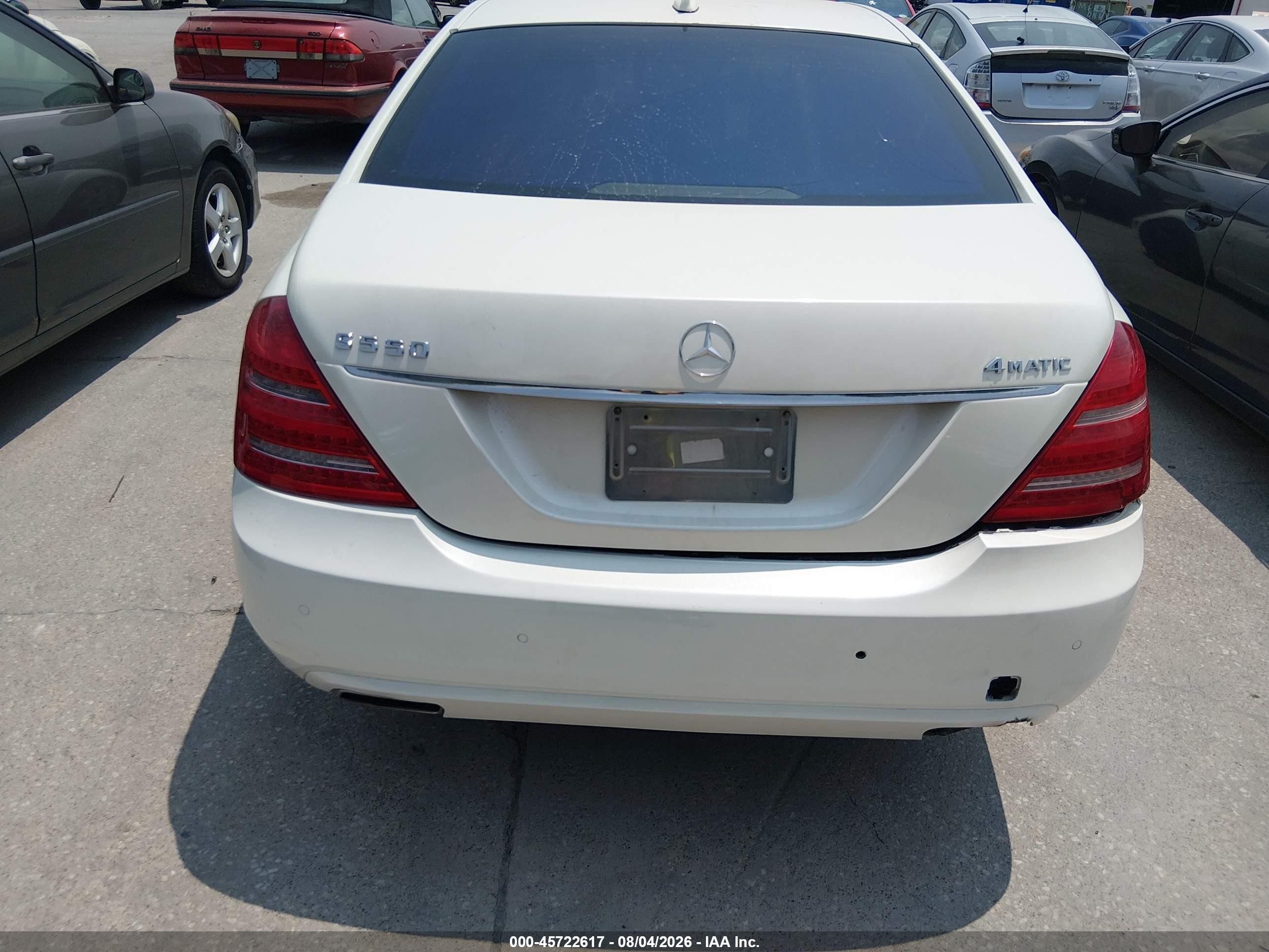 2012 Mercedes-benz S 550 4matic White vin: WDDNG9EB8CA485329
