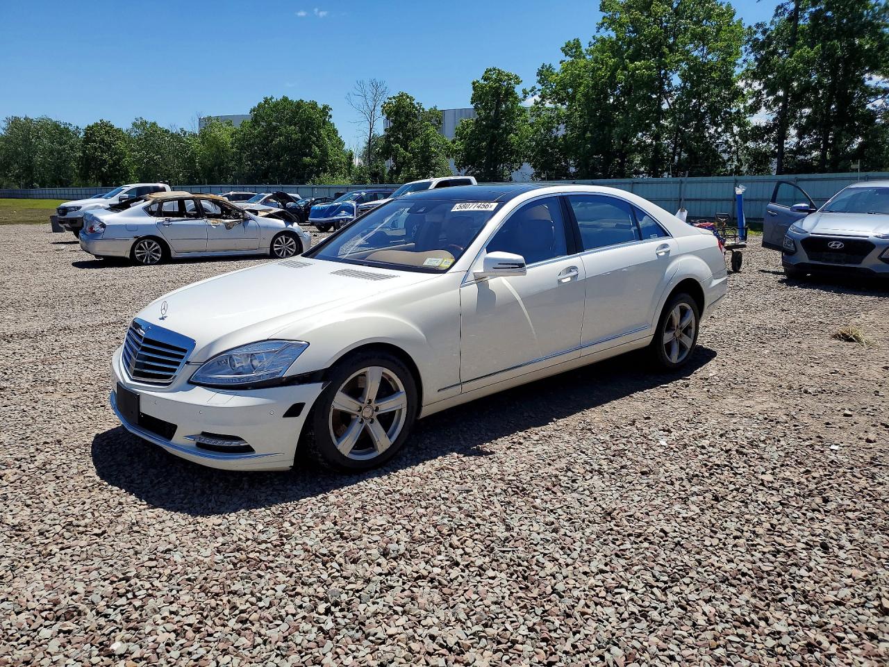 2012 Mercedes-benz S 550 4matic White vin: WDDNG9EB9CA474775