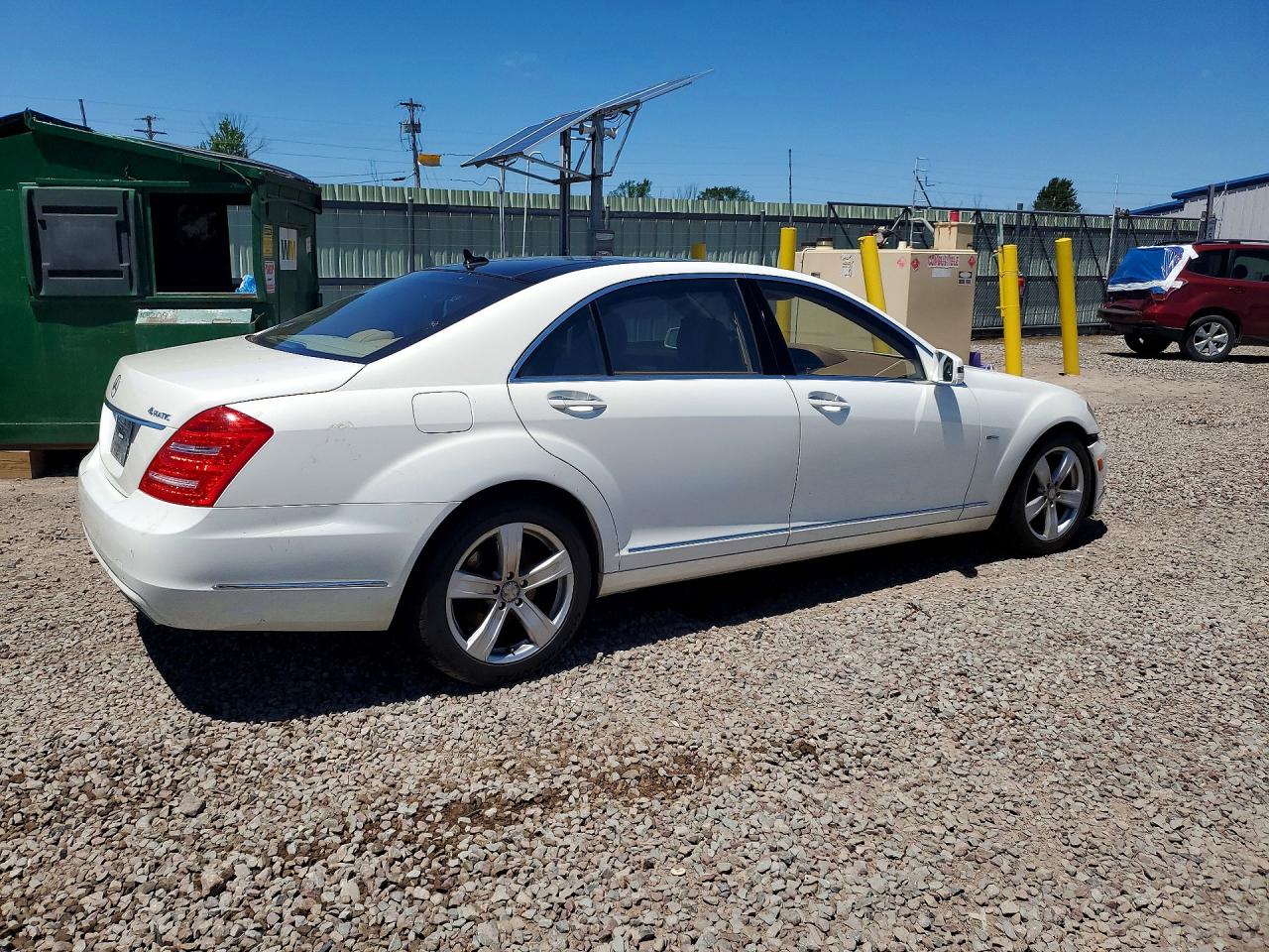 2012 Mercedes-benz S 550 4matic White vin: WDDNG9EB9CA474775
