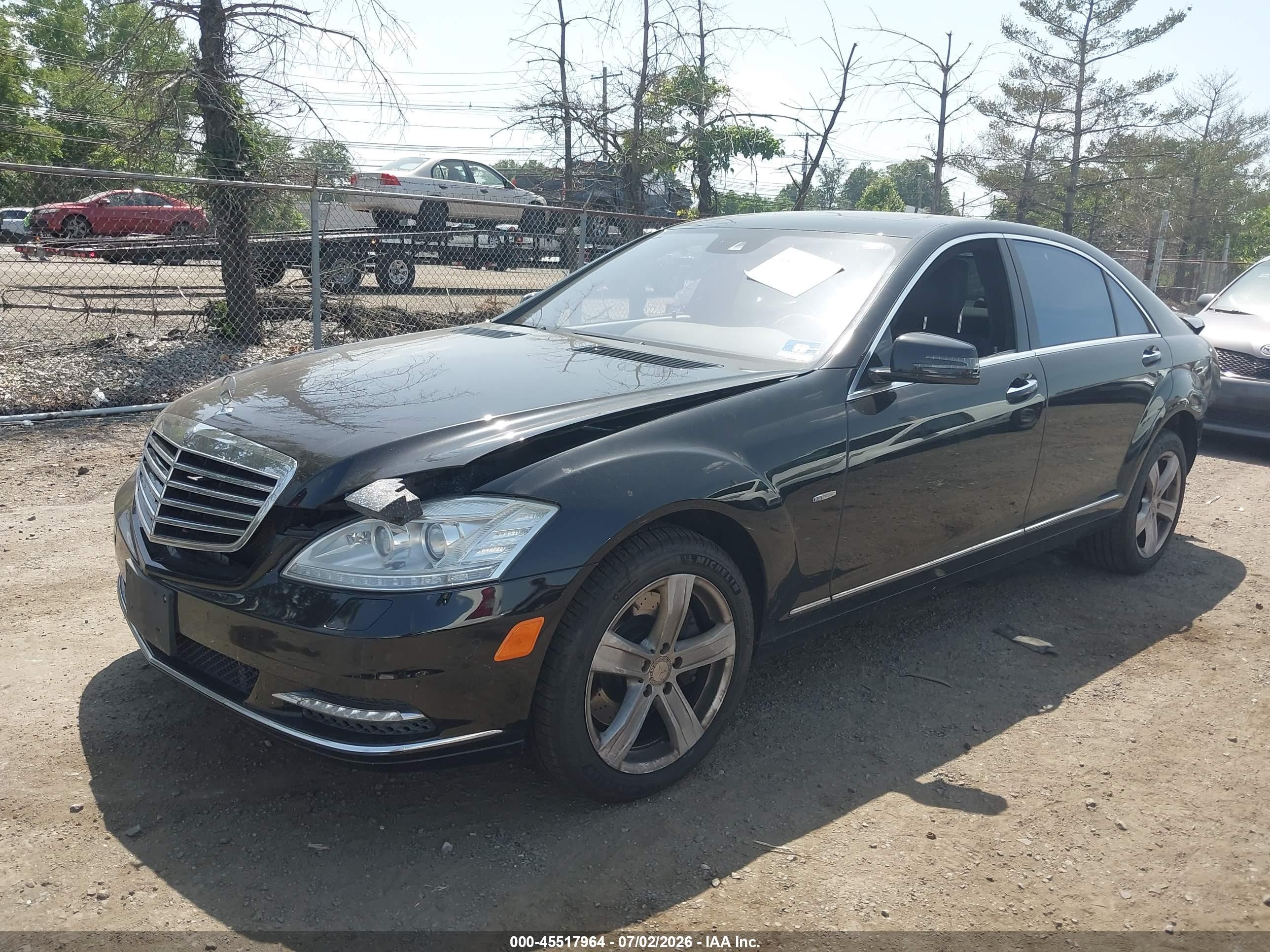2012 Mercedes-benz S 550 4matic Black vin: WDDNG9EBXCA453501