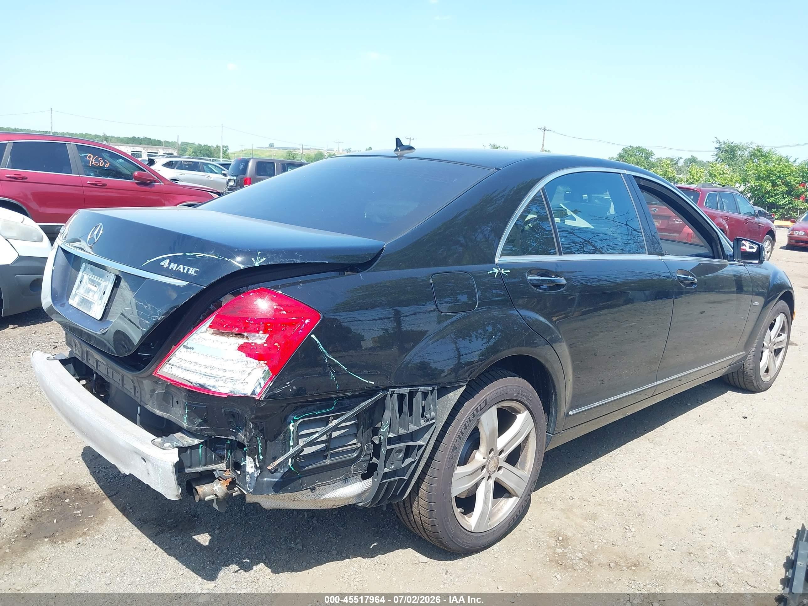 2012 Mercedes-benz S 550 4matic Black vin: WDDNG9EBXCA453501