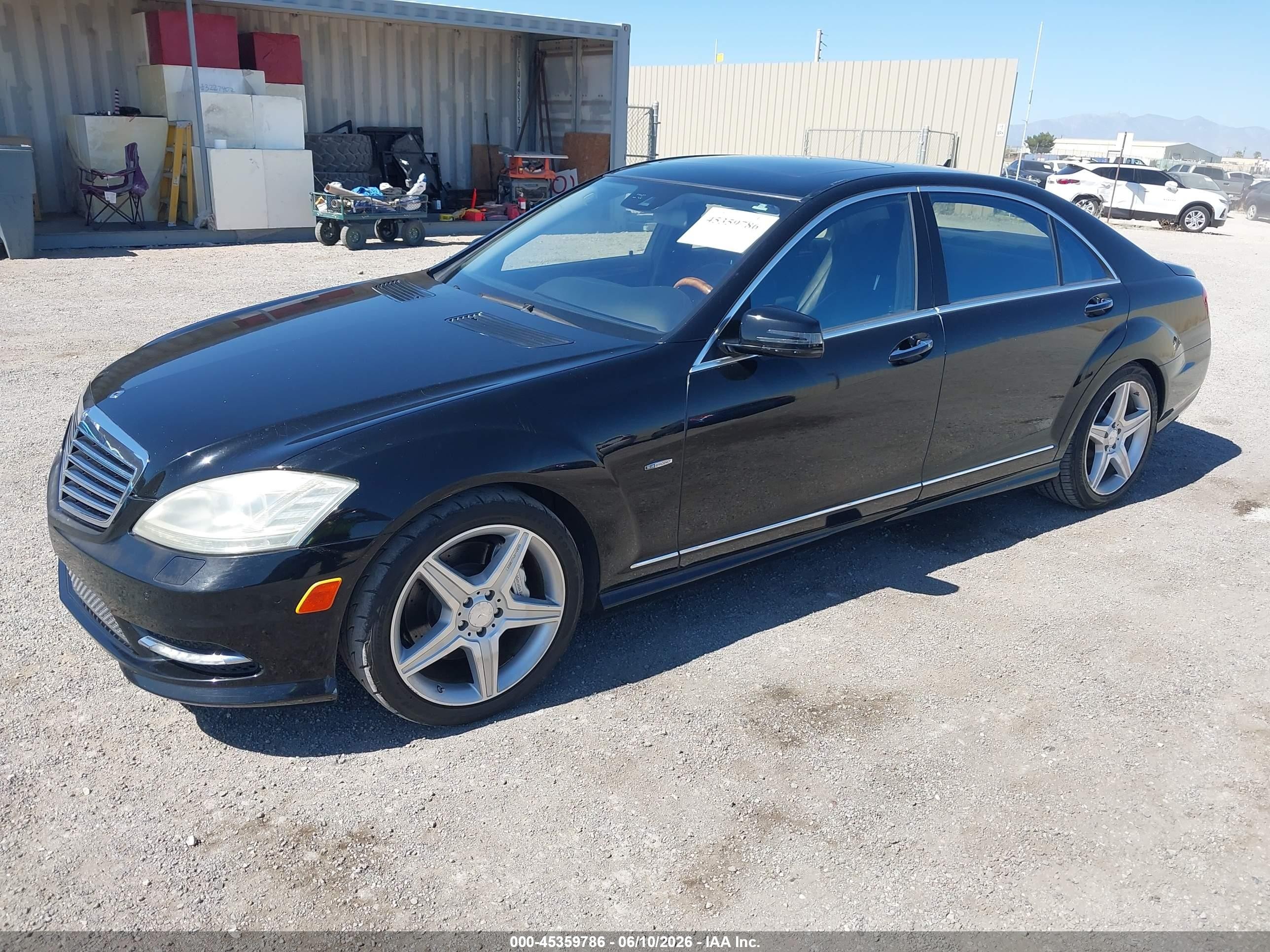 2010 Mercedes-benz S 400 Hybrid   Black vin: WDDNG9FB7AA299017