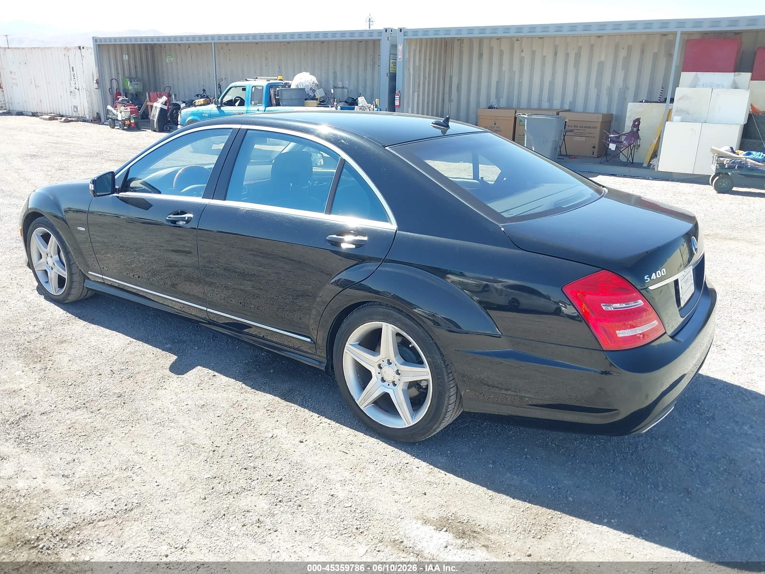 2010 Mercedes-benz S 400 Hybrid   Black vin: WDDNG9FB7AA299017