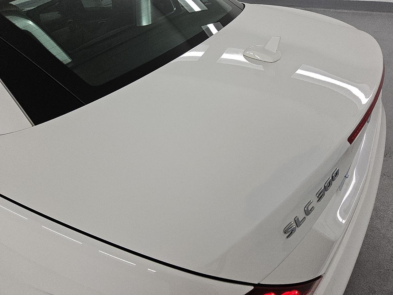 2018 Mercedes-benz Slc 300 White vin: WDDPK3JA1JF155470 Damage: Deck Lid, Repainted, Substandard Repair