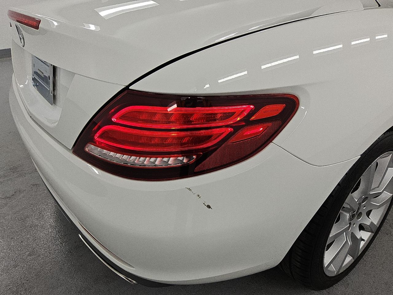 2018 Mercedes-benz Slc 300 White vin: WDDPK3JA1JF155470 Damage: Rear Bumper, Multiple Scratches Heavy, 2