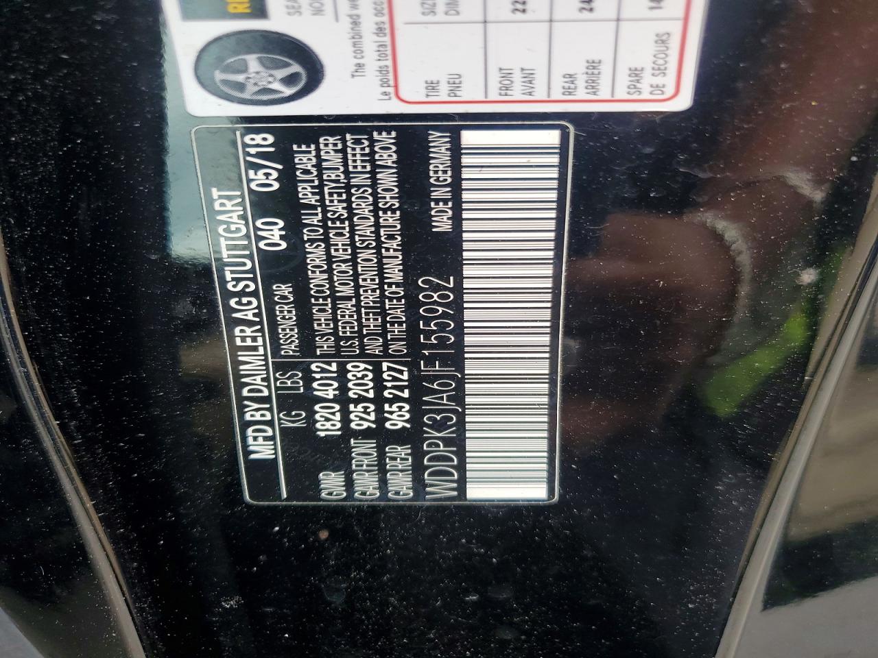 2018 Mercedes-benz Slc 300 Black vin: WDDPK3JA6JF155982