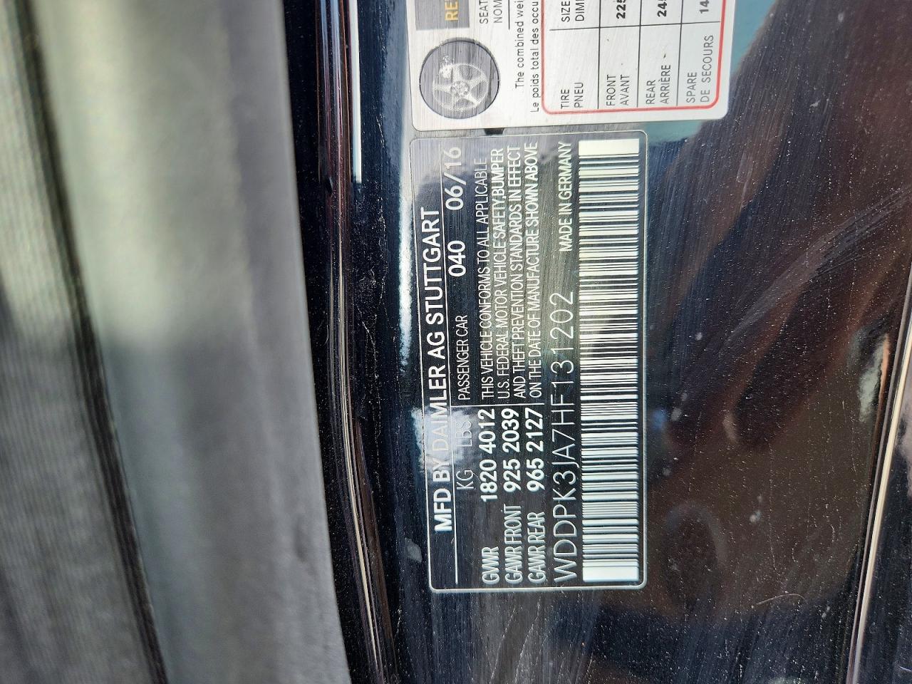 2017 Mercedes-benz Slc 300 Black vin: WDDPK3JA7HF131202