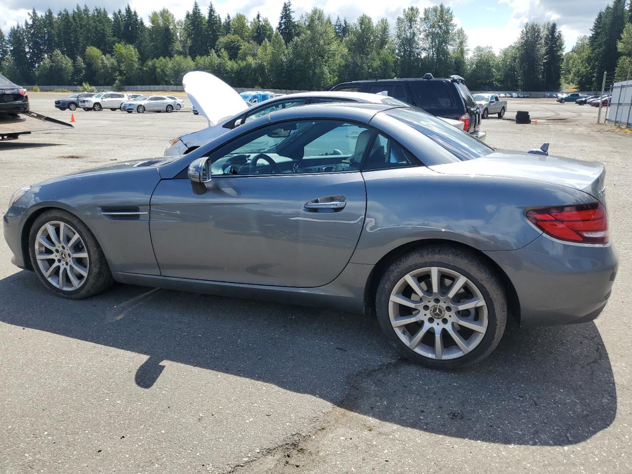 2018 Mercedes-benz Slc 300   Gray vin: WDDPK3JA7JF150600