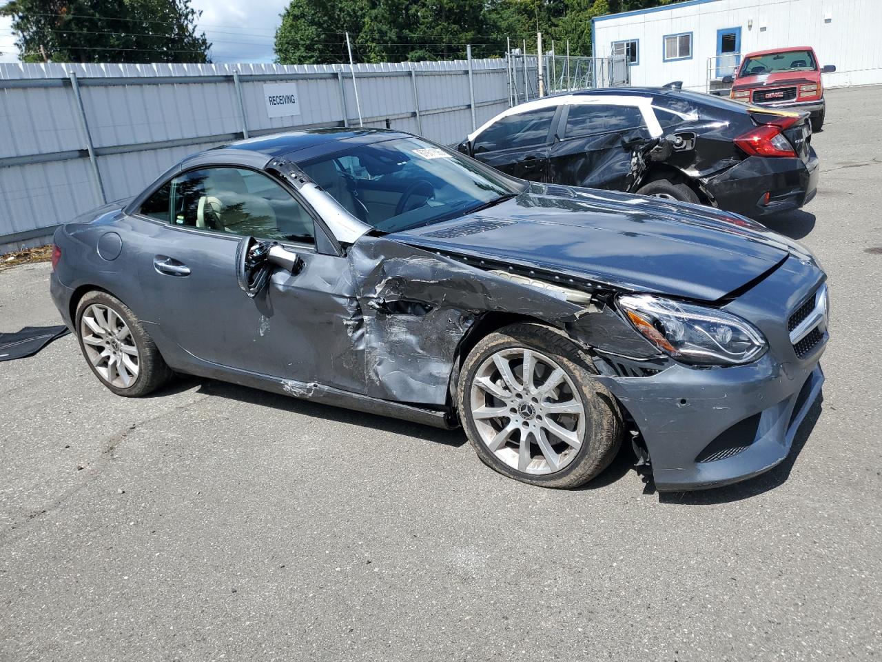 2018 Mercedes-benz Slc 300   Gray vin: WDDPK3JA7JF150600