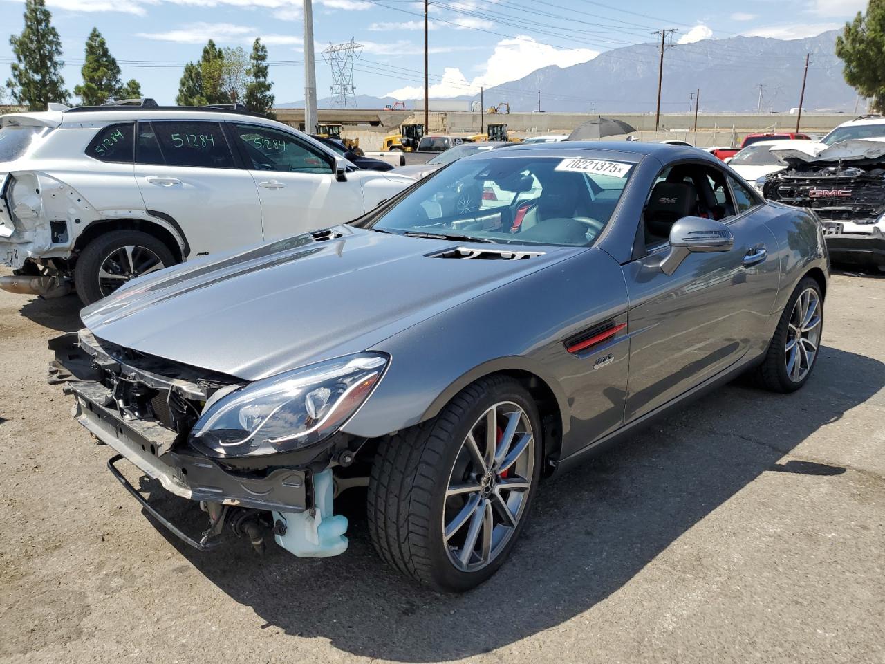 2018 Mercedes-benz Slc 300 Charcoal vin: WDDPK3JA8JF147754