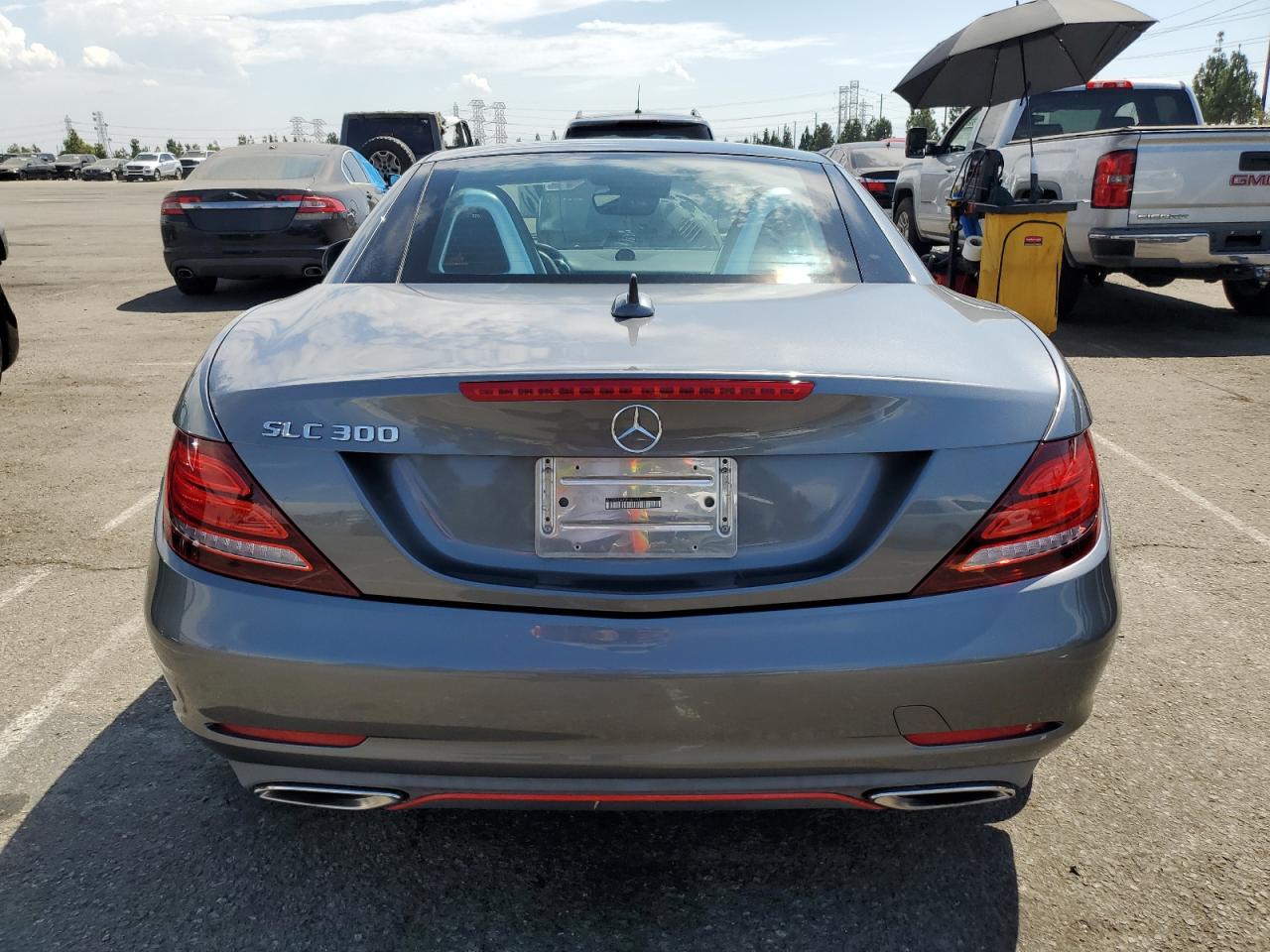 2018 Mercedes-benz Slc 300 Charcoal vin: WDDPK3JA8JF147754