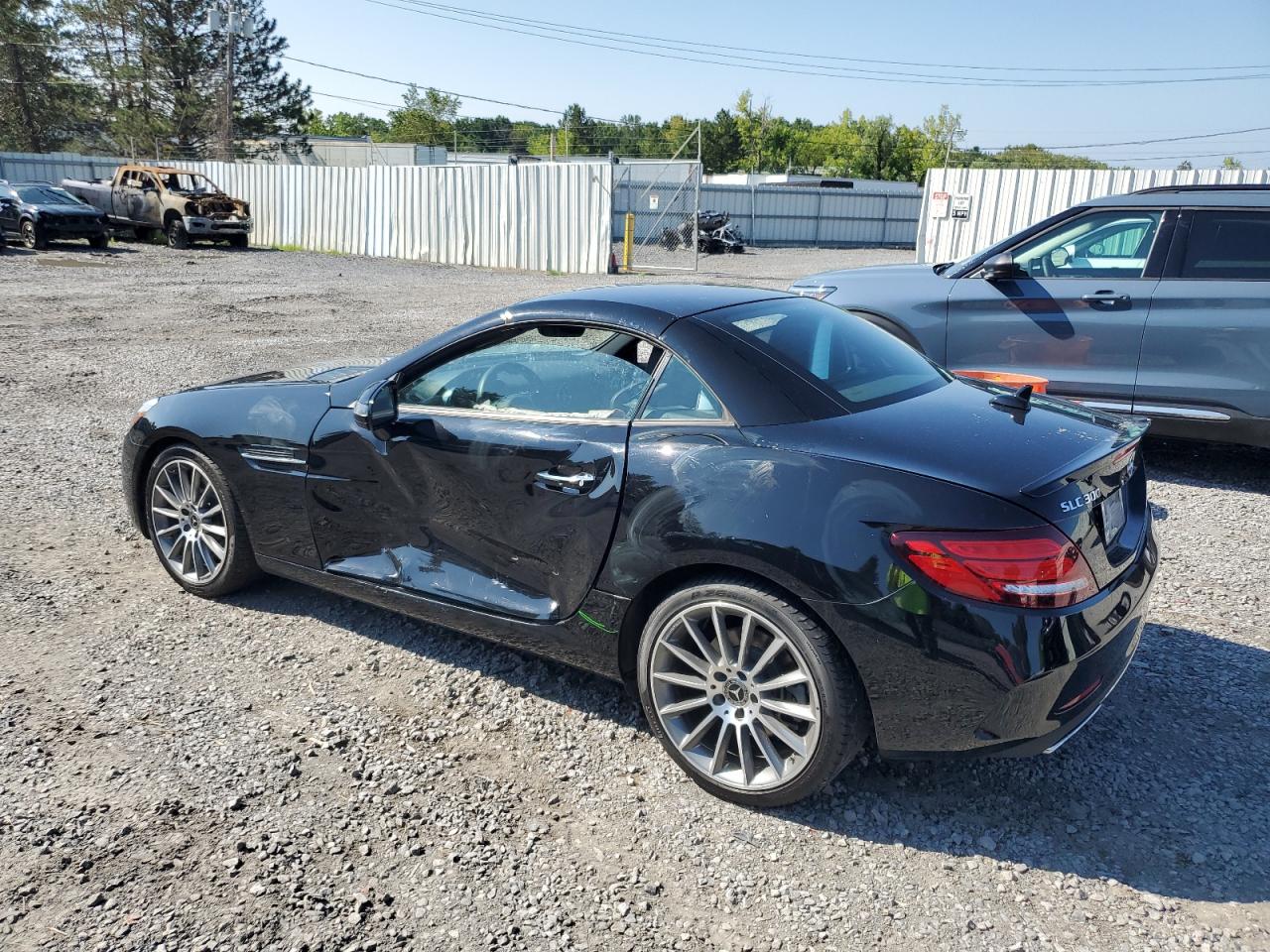 2018 Mercedes-benz Slc 300   Black vin: WDDPK3JA8JF151769