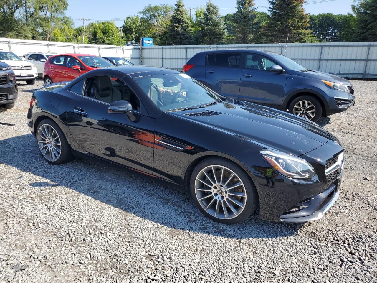 2018 Mercedes-benz Slc 300   Black vin: WDDPK3JA8JF151769