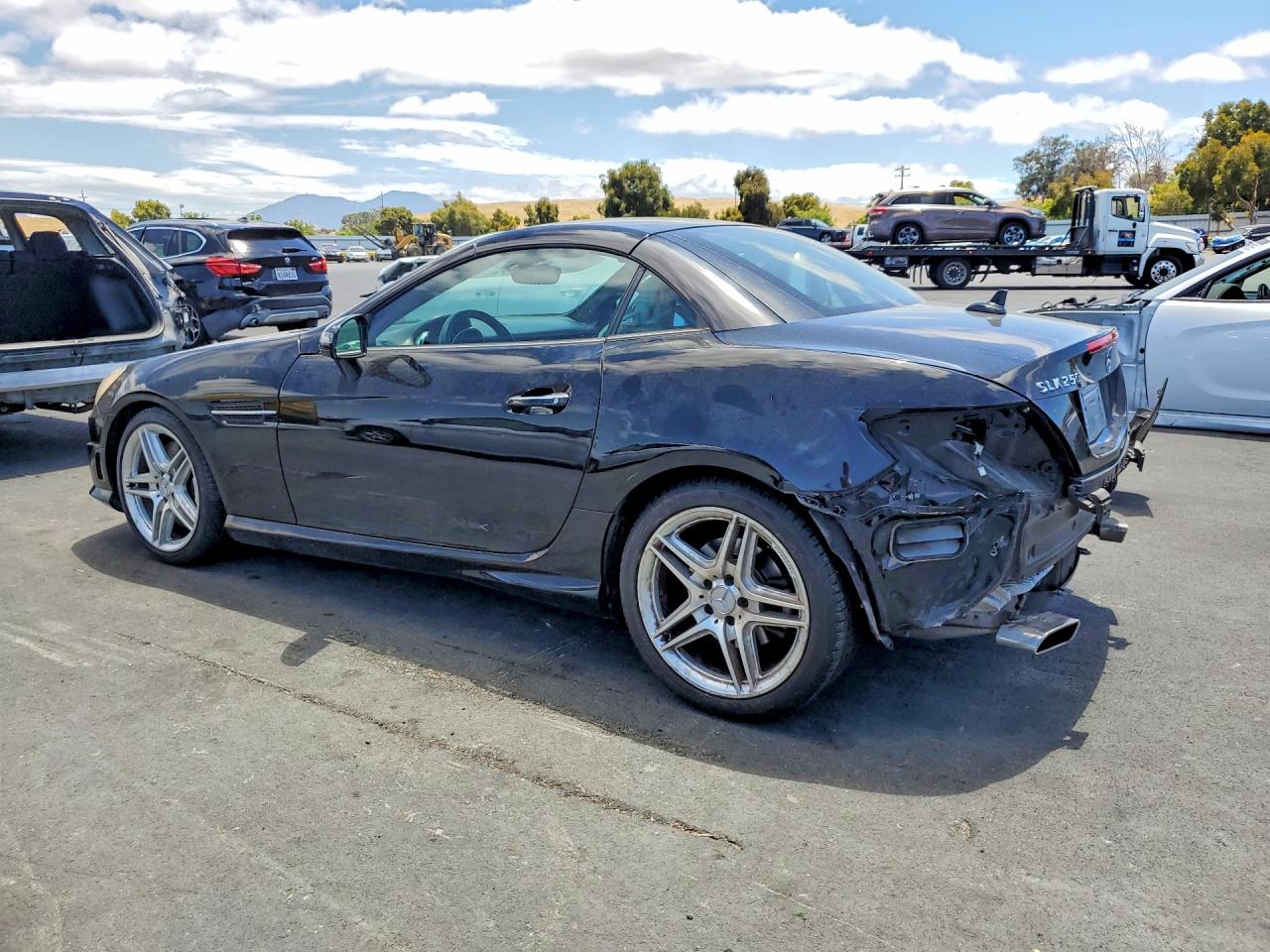 2012 Mercedes-benz Slk 250 Black vin: WDDPK4HA0CF046688