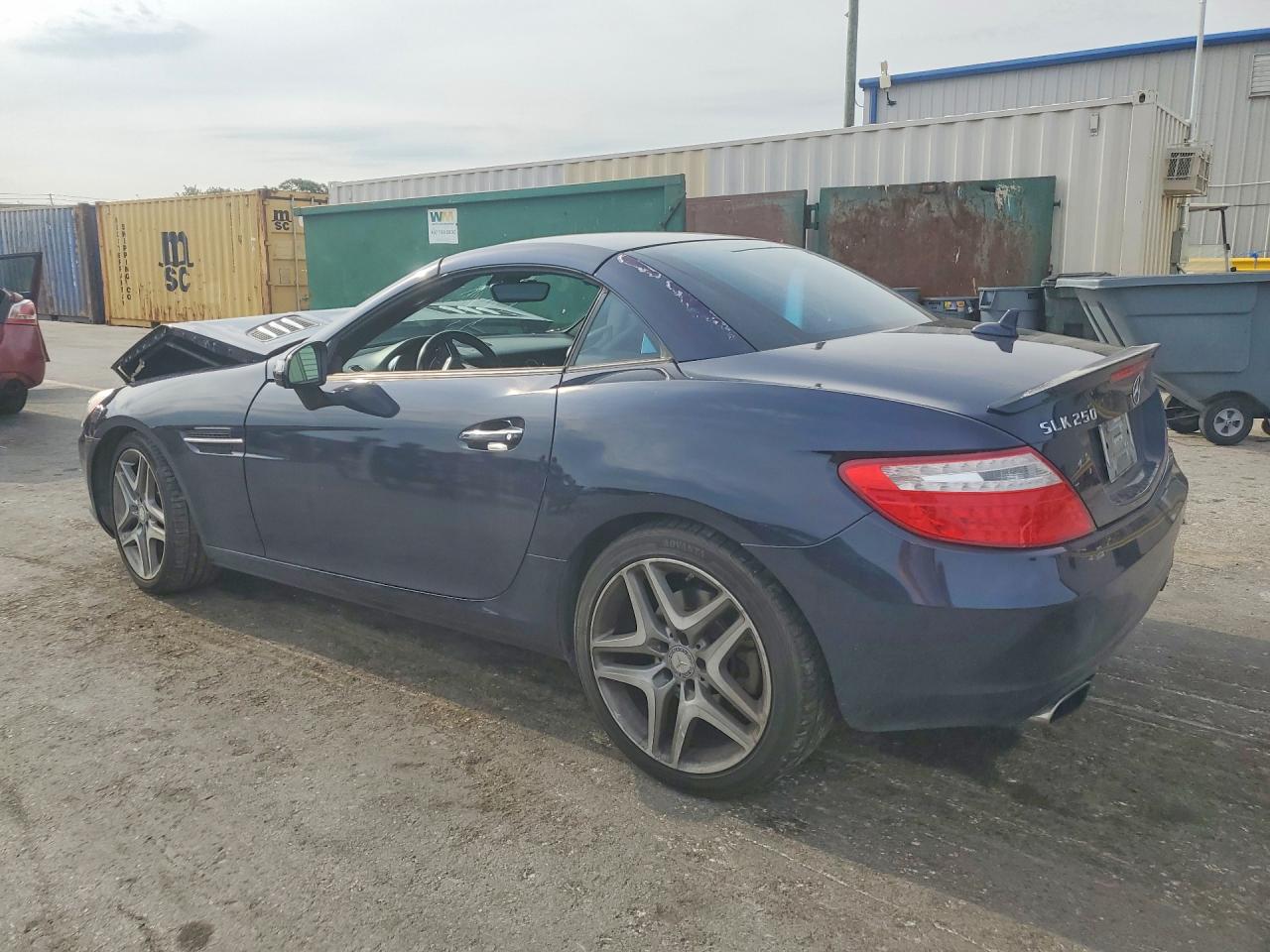 2013 Mercedes-benz Slk 250 Blue vin: WDDPK4HA0DF051780