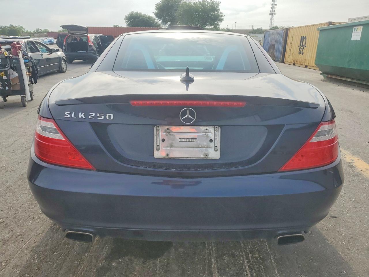 2013 Mercedes-benz Slk 250 Blue vin: WDDPK4HA0DF051780