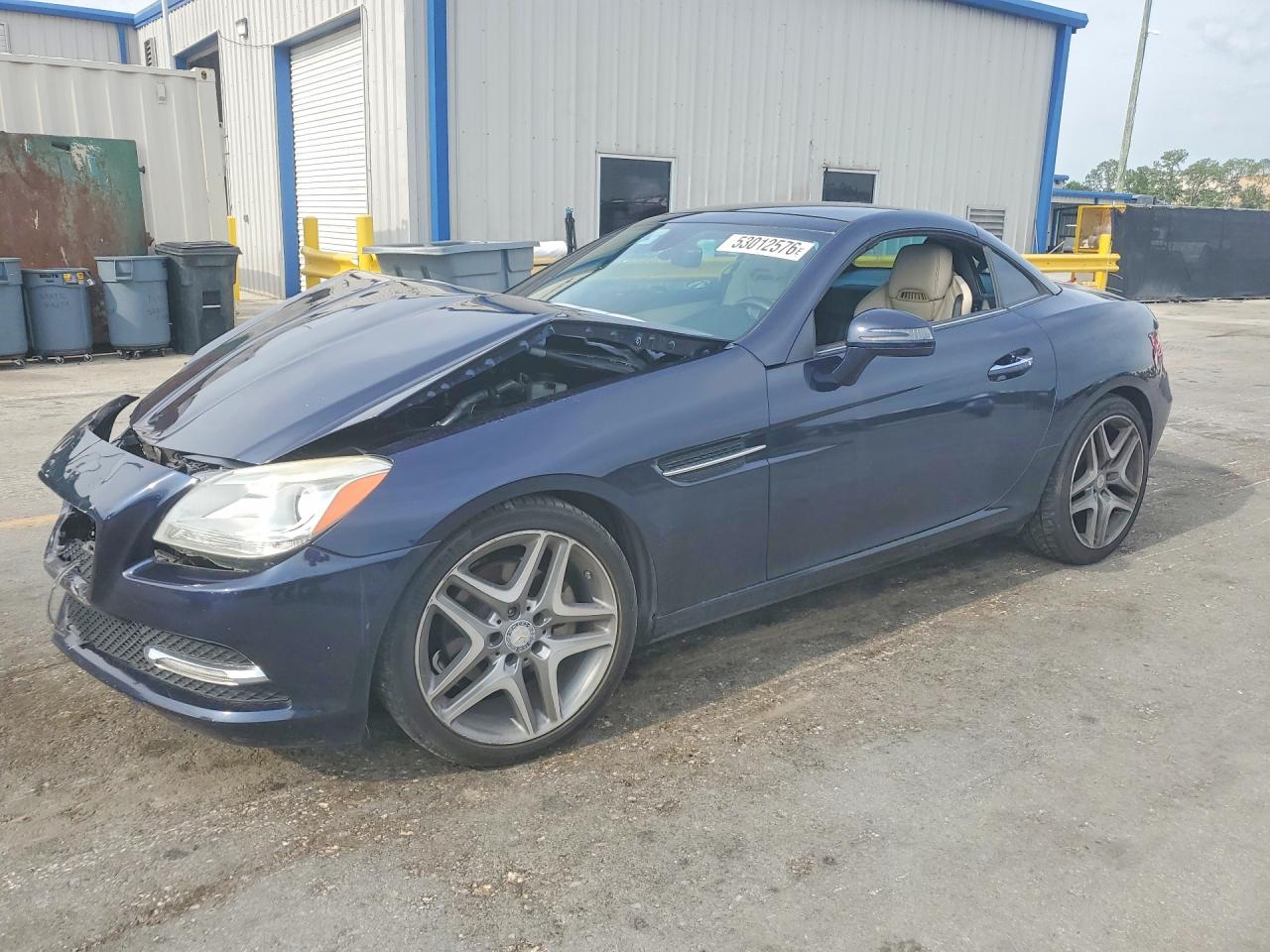 2013 Mercedes-benz Slk 250 Blue vin: WDDPK4HA0DF051780