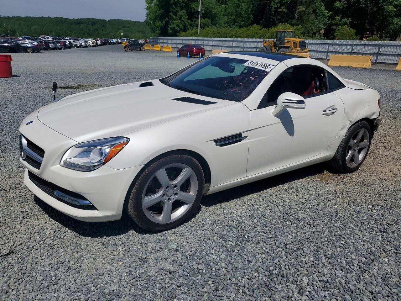 2014 Mercedes-benz Slk 250 White vin: WDDPK4HA0EF079502