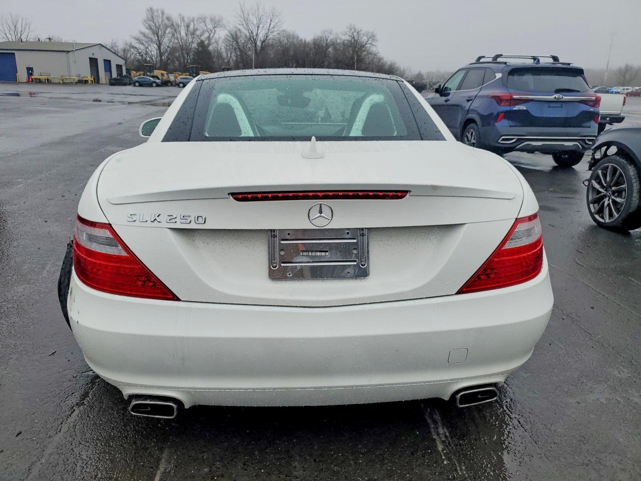 2014 Mercedes-benz Slk 250 White vin: WDDPK4HA0EF089107