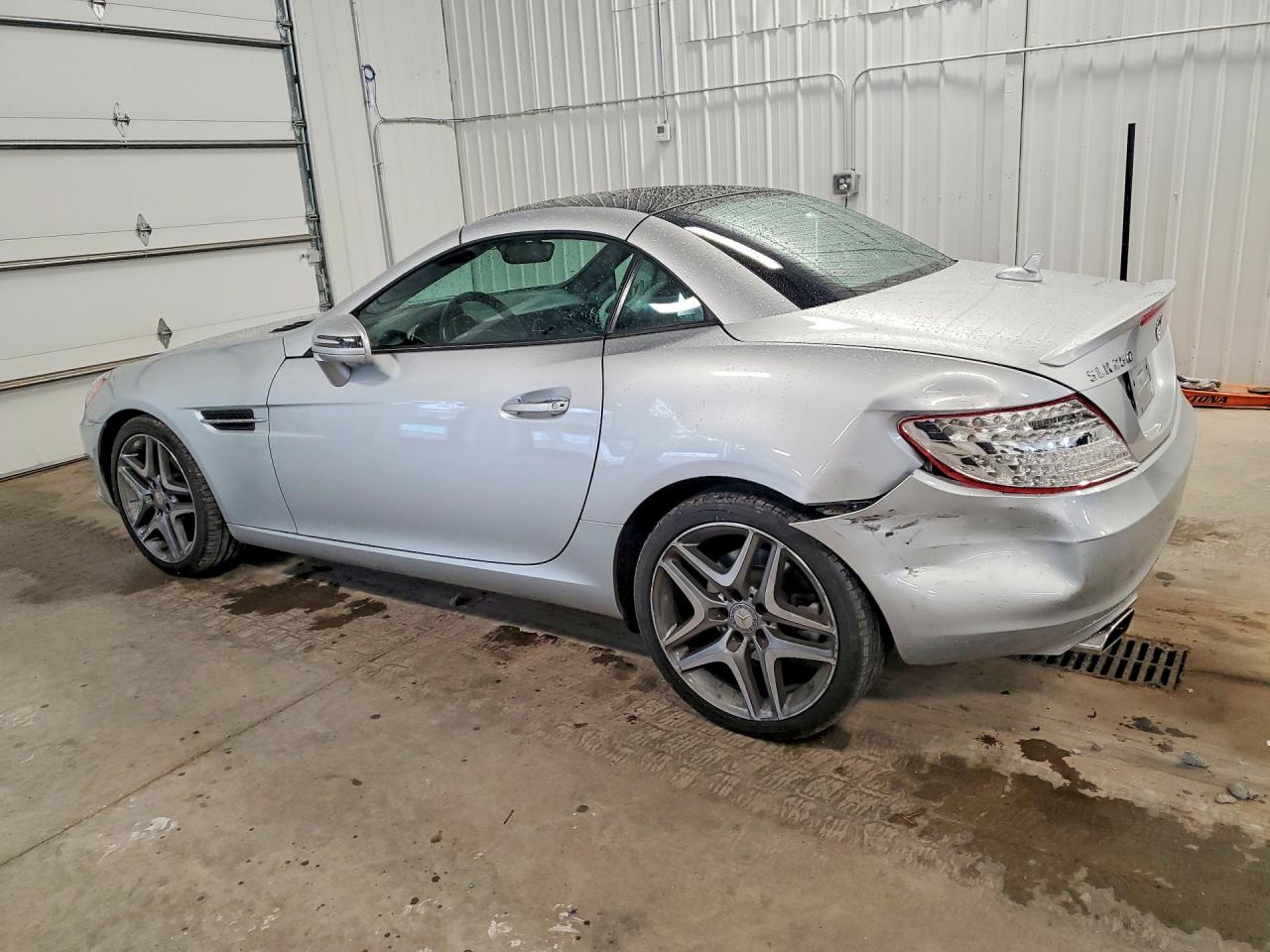 2014 Mercedes-benz Slk 250 Silver vin: WDDPK4HA1EF079055