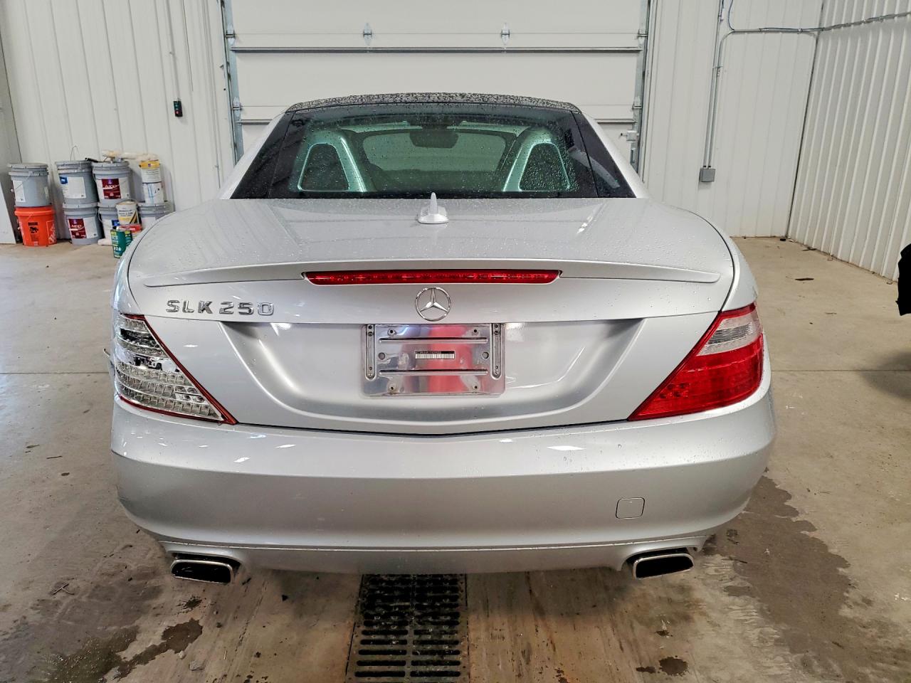 2014 Mercedes-benz Slk 250 Silver vin: WDDPK4HA1EF079055