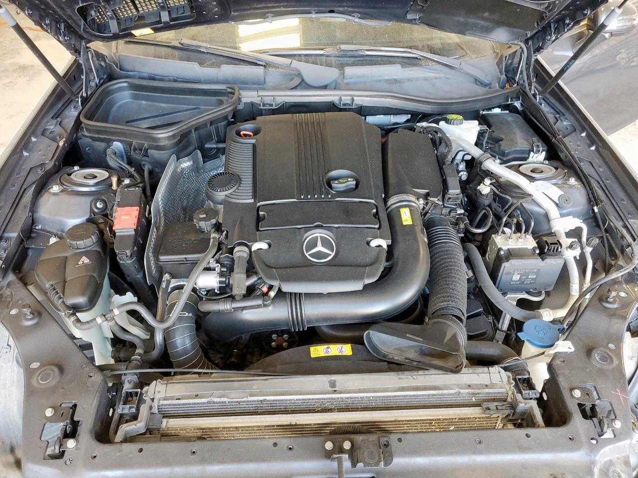 2014 Mercedes-benz Slk 250 Gray vin: WDDPK4HA2EF084068