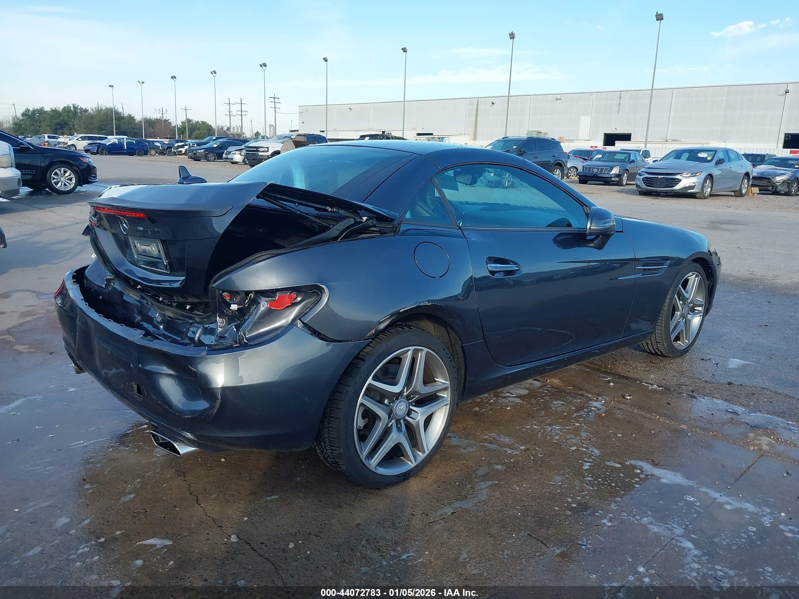 2015 Mercedes-benz Slk 250   Серый vin: WDDPK4HA2FF103008