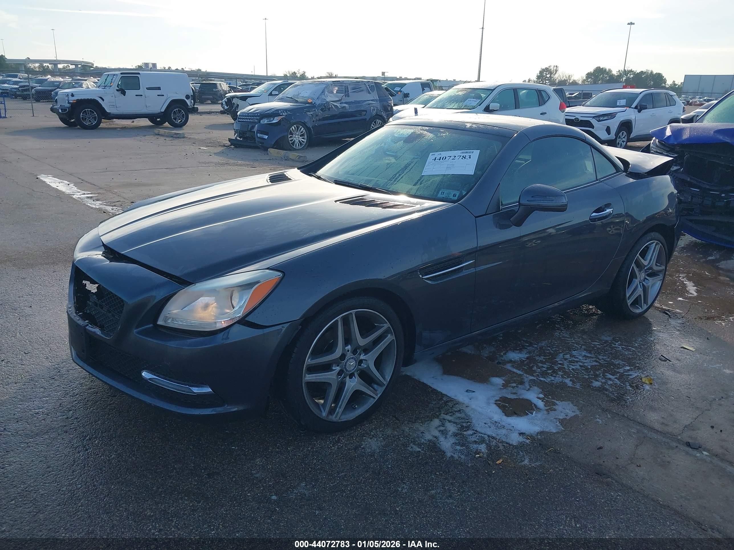 2015 Mercedes-benz Slk 250   Серый vin: WDDPK4HA2FF103008