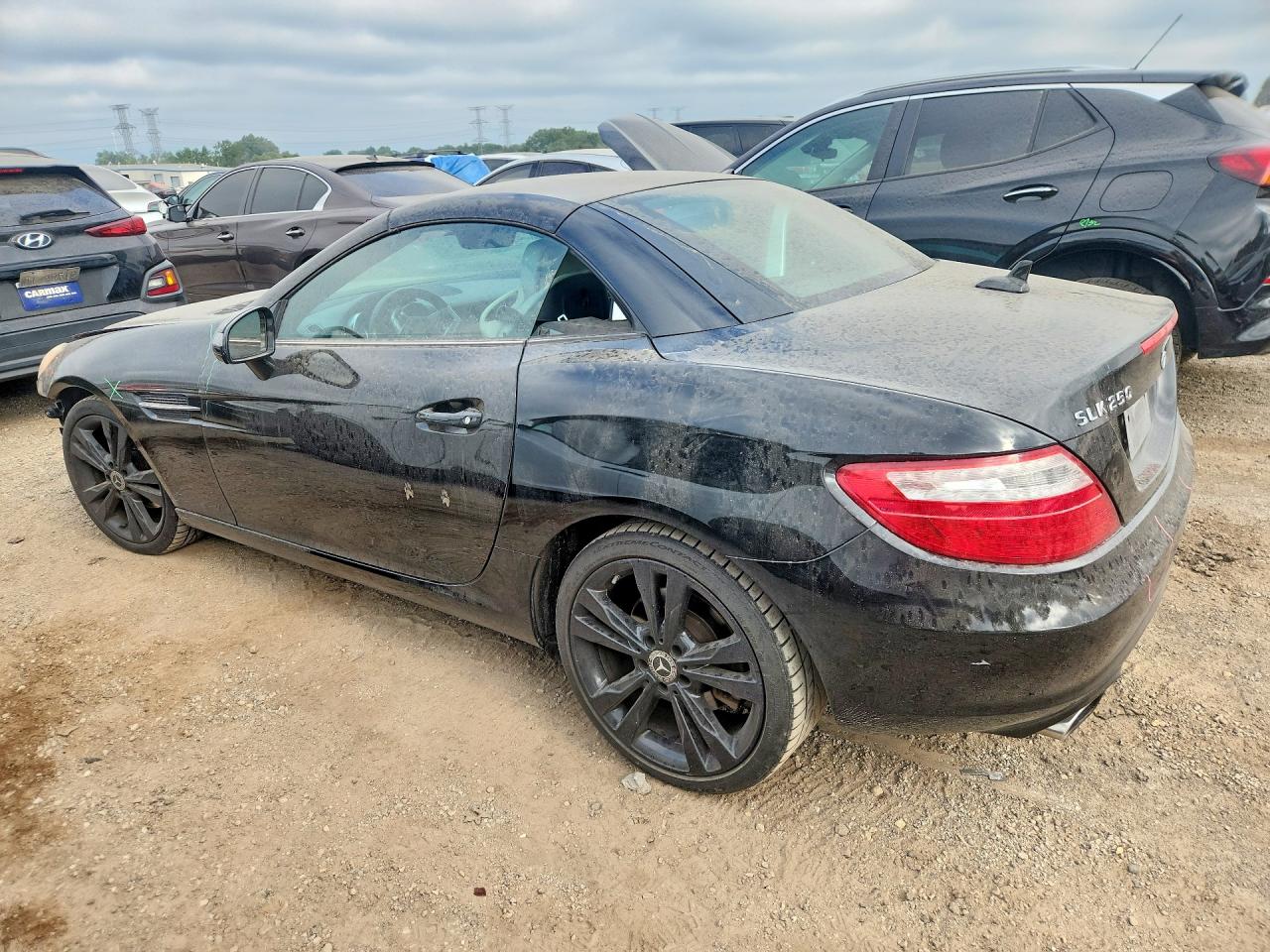 2013 Mercedes-benz Slk 250 Black vin: WDDPK4HA3DF055483