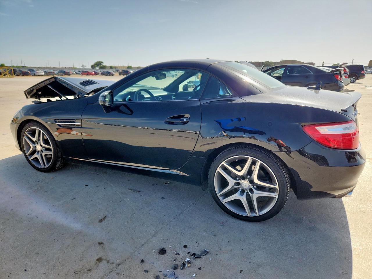 2014 Mercedes-benz Slk 250 Black vin: WDDPK4HA3EF085729
