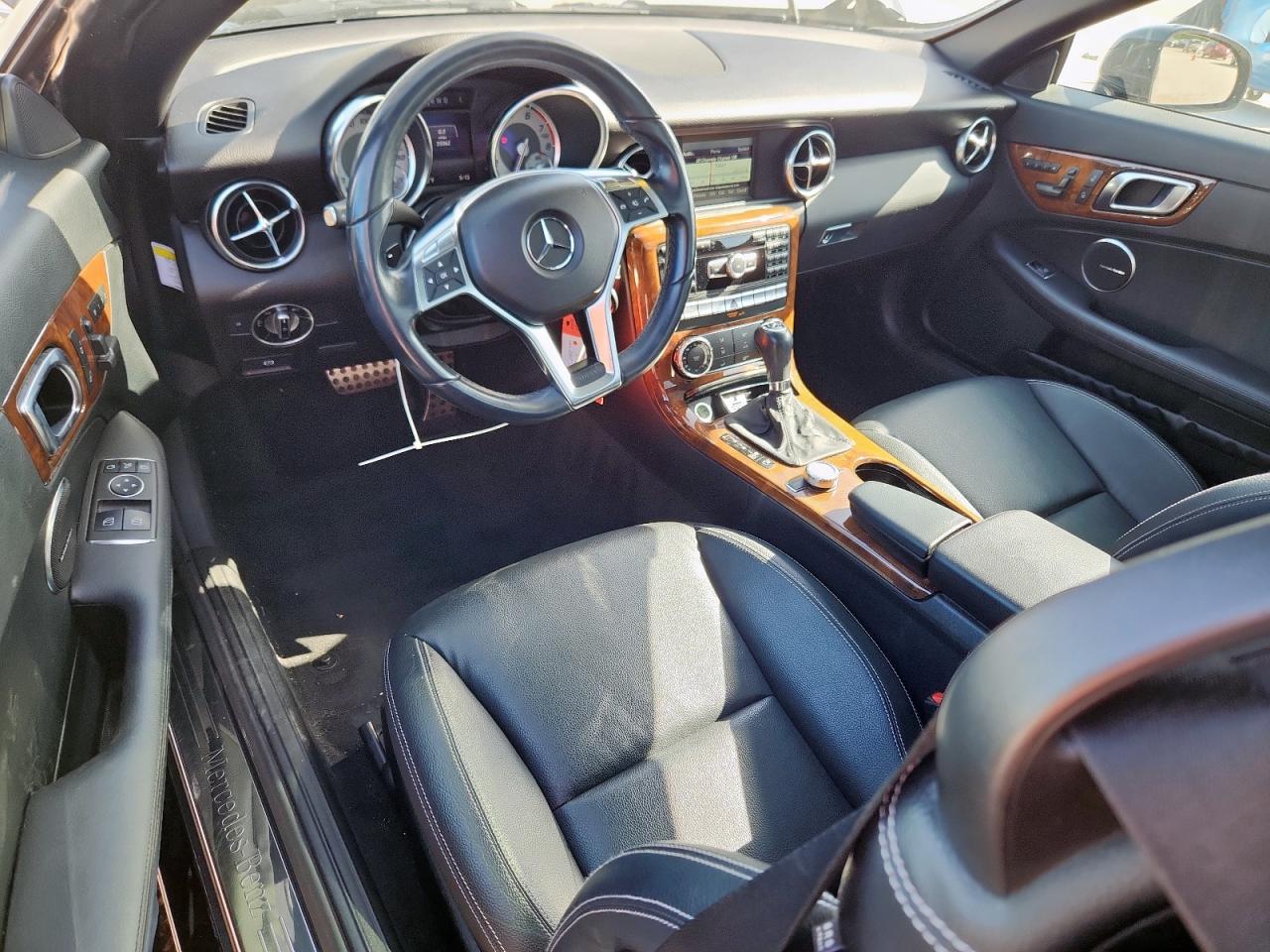2014 Mercedes-benz Slk 250 Black vin: WDDPK4HA3EF085729
