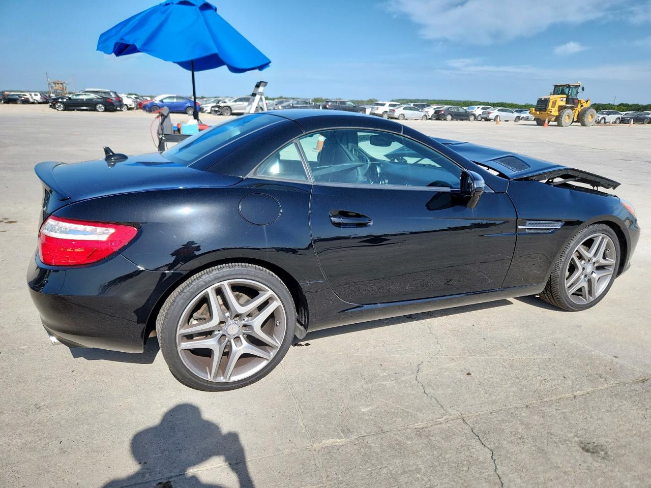 2014 Mercedes-benz Slk 250 Black vin: WDDPK4HA3EF085729