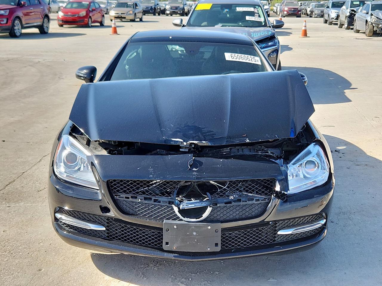 2014 Mercedes-benz Slk 250 Black vin: WDDPK4HA3EF085729