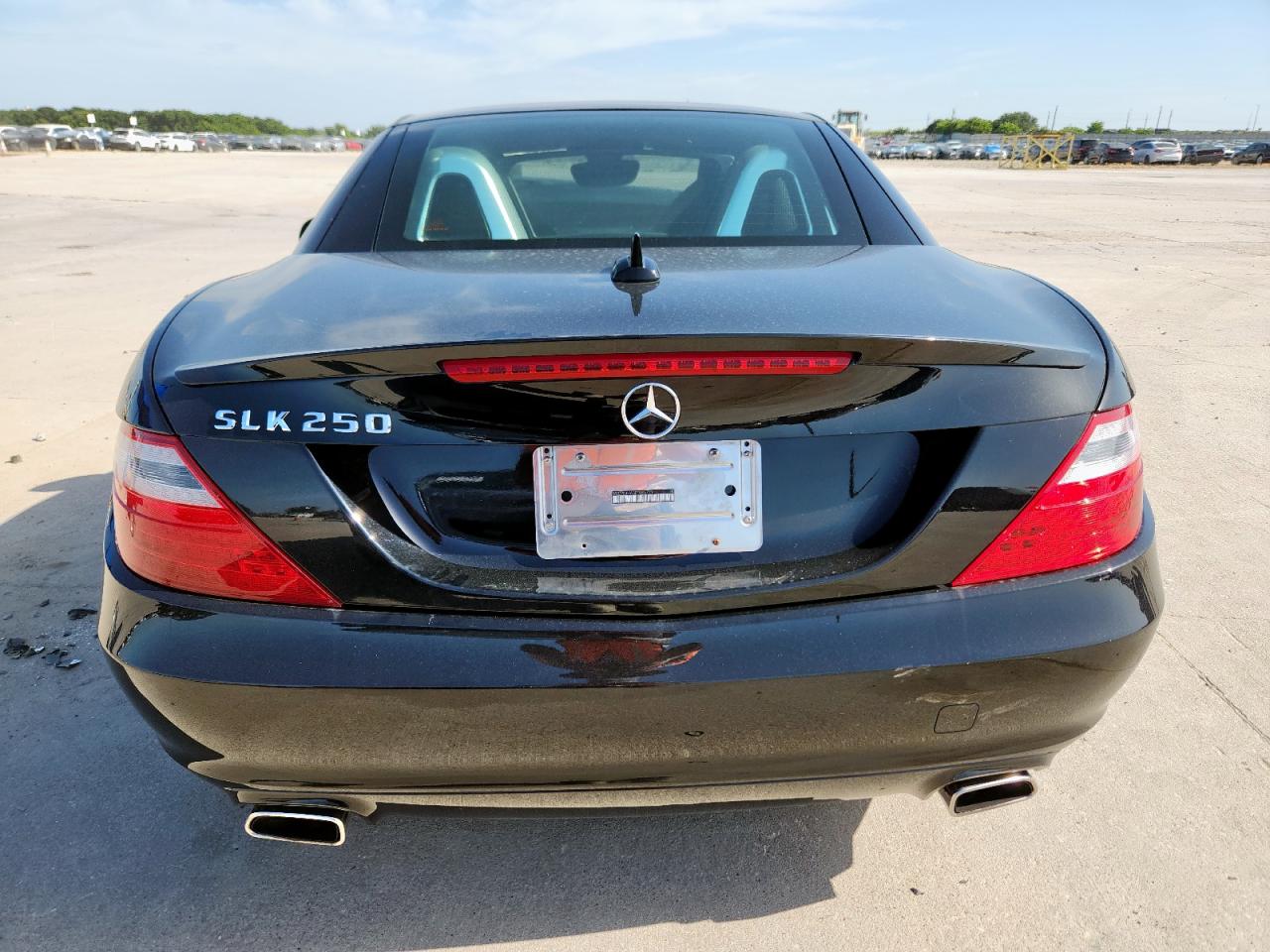2014 Mercedes-benz Slk 250 Black vin: WDDPK4HA3EF085729