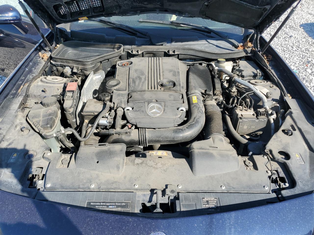 2014 Mercedes-benz Slk 250 Blue vin: WDDPK4HA3EF092003