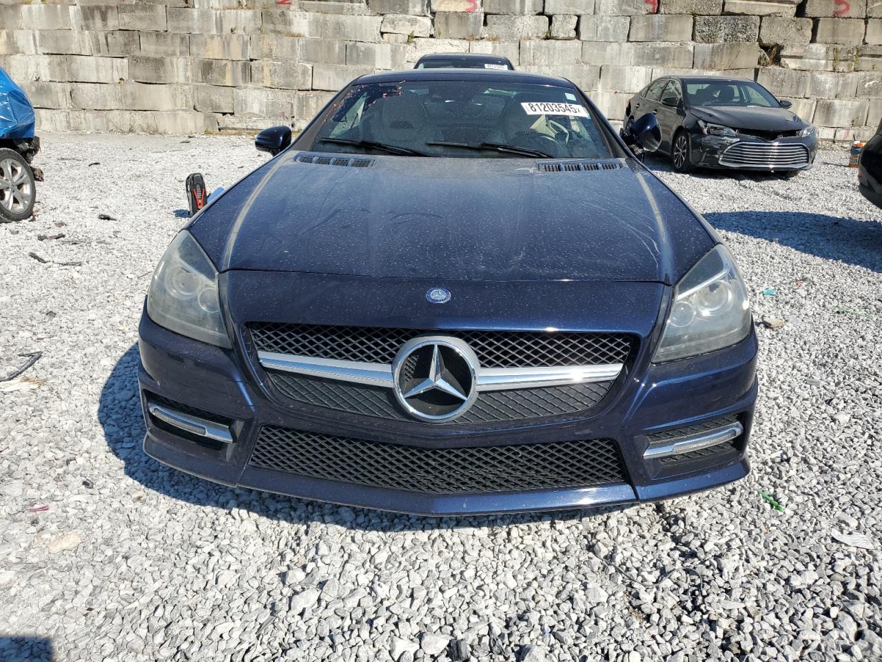 2014 Mercedes-benz Slk 250 Blue vin: WDDPK4HA3EF092003