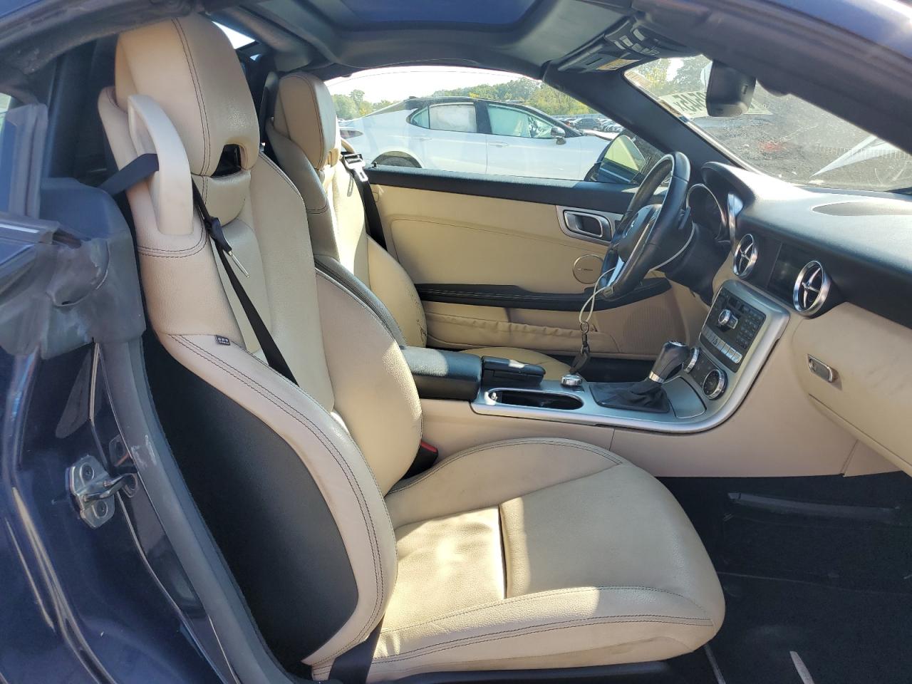 2014 Mercedes-benz Slk 250 Blue vin: WDDPK4HA3EF092003