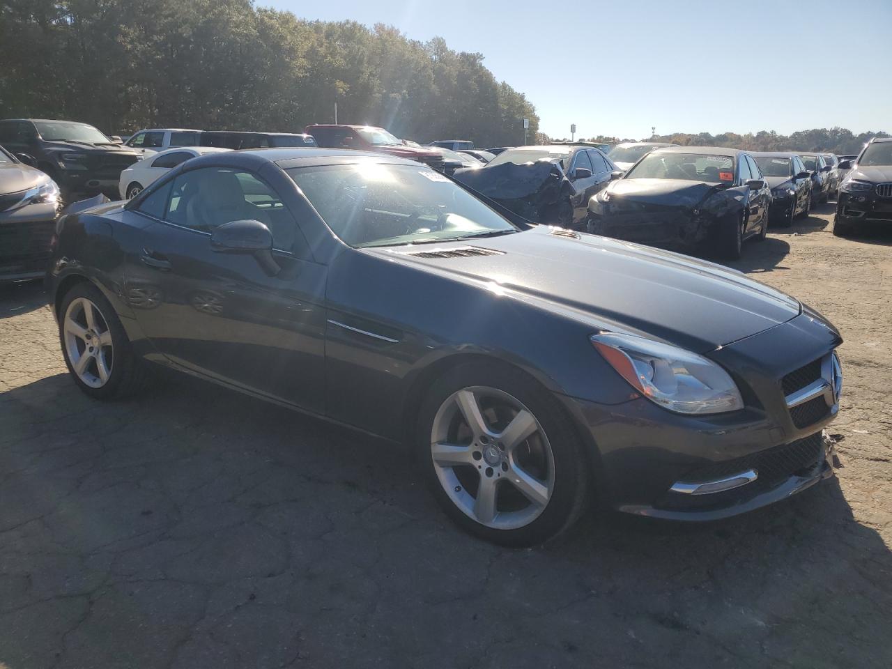 2012 Mercedes-benz Slk 250 Charcoal vin: WDDPK4HA4CF042546